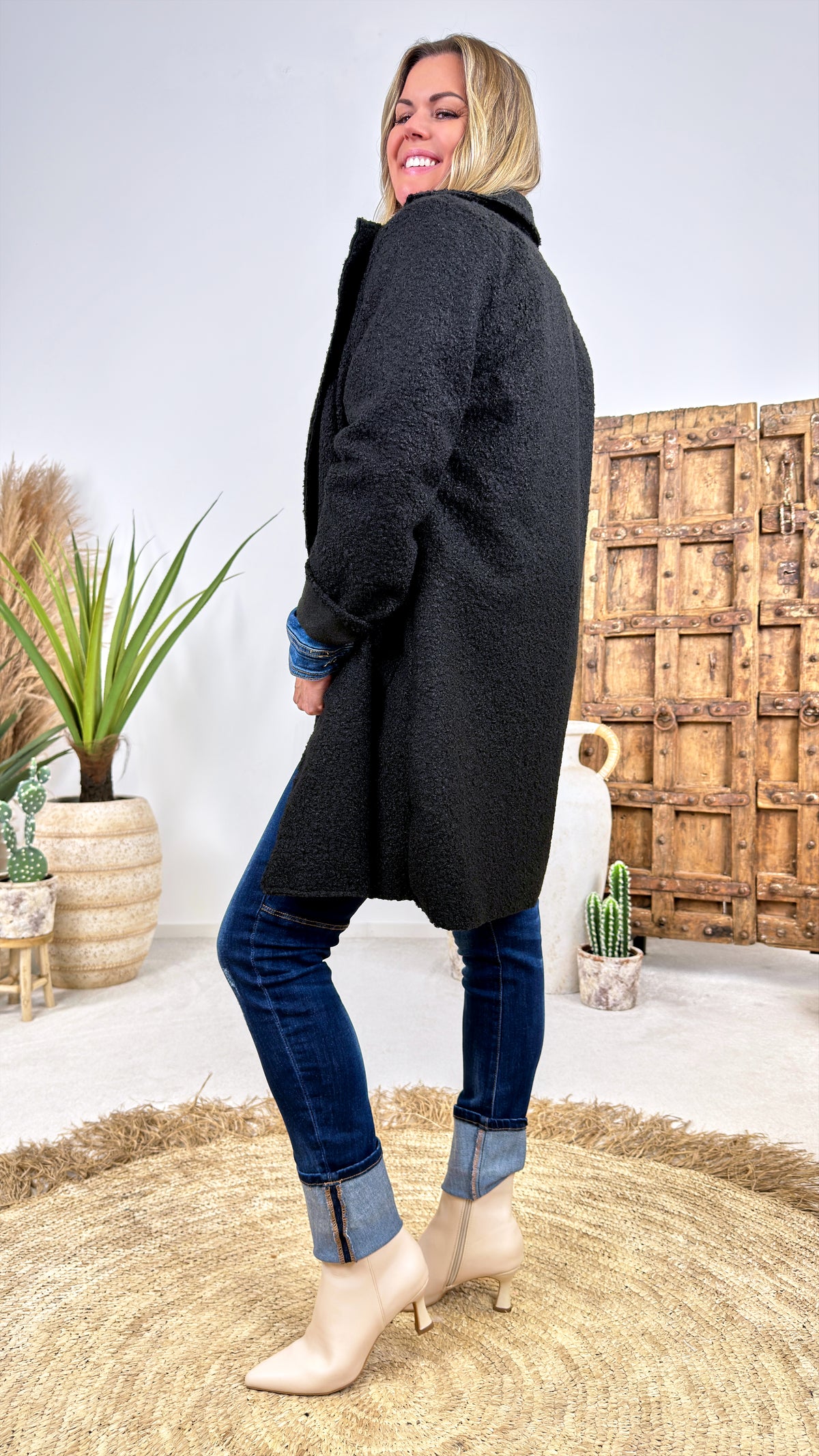 Boucle Mantel Nadir *Schwarz*
