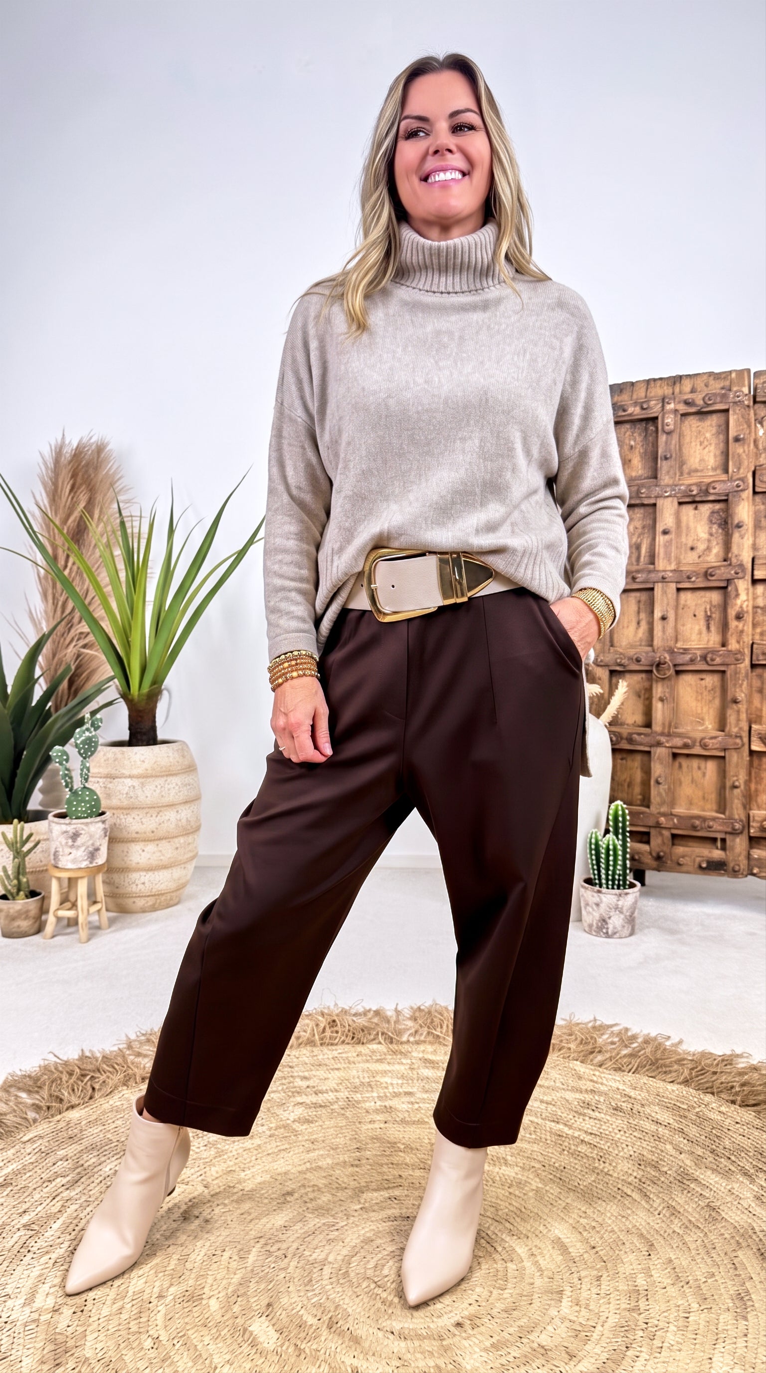 Rollkragenpullover Frostholm *Taupe*