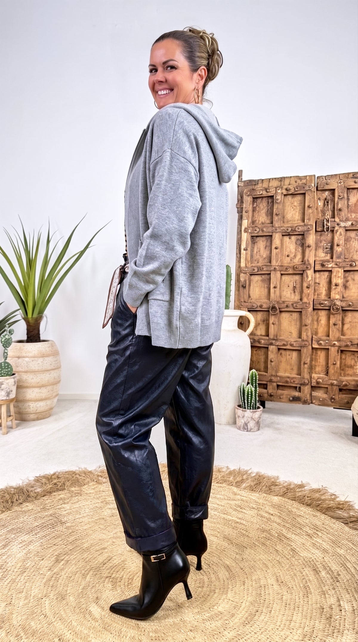 Stickjacke Avena *Grau*