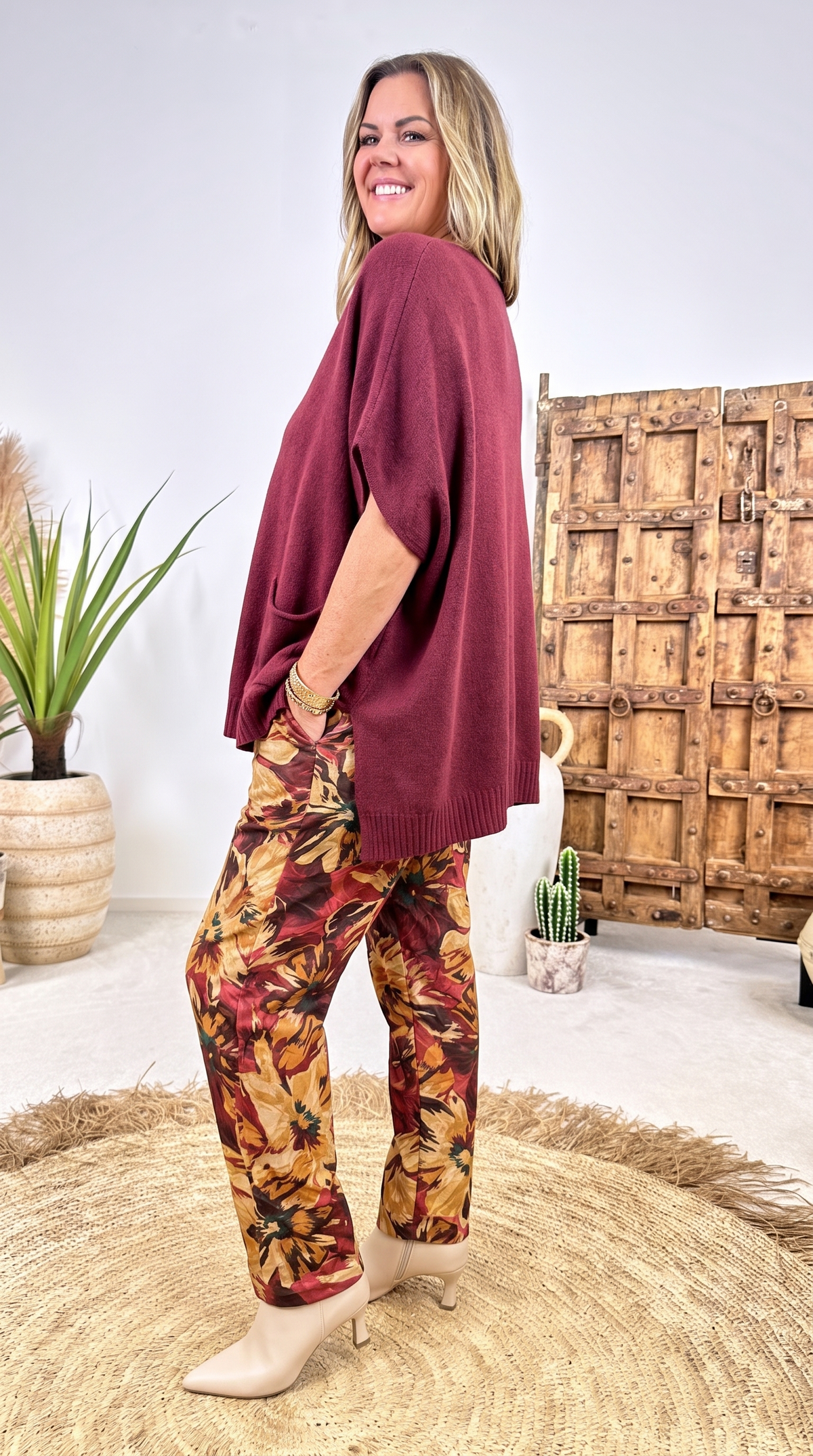 Oversized-Pullunder Nara Dusk *Bordeaux*