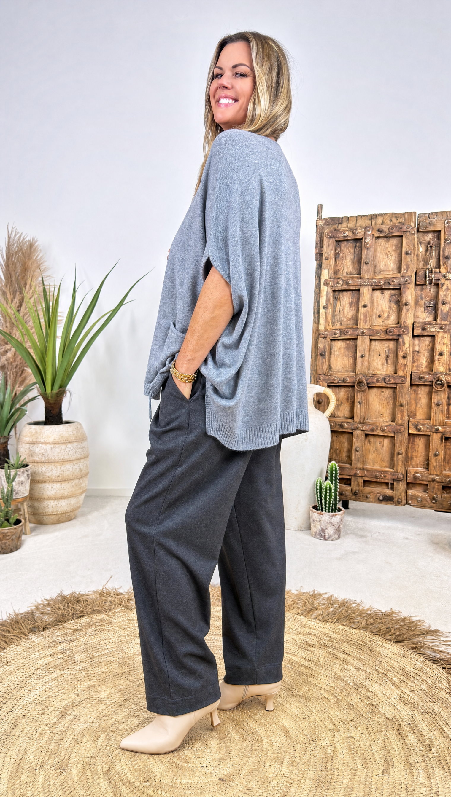 Oversized-Pullunder Nara Dusk *Grau*