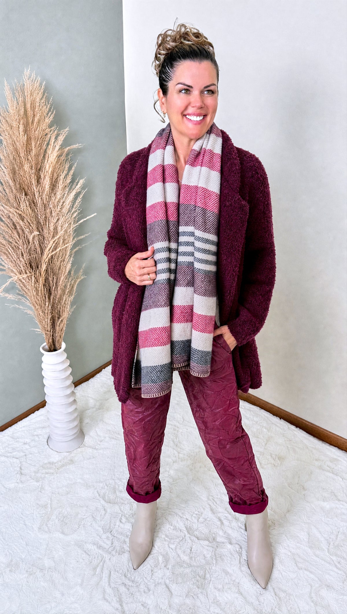 Strickjacke Mireille *Bordeaux*