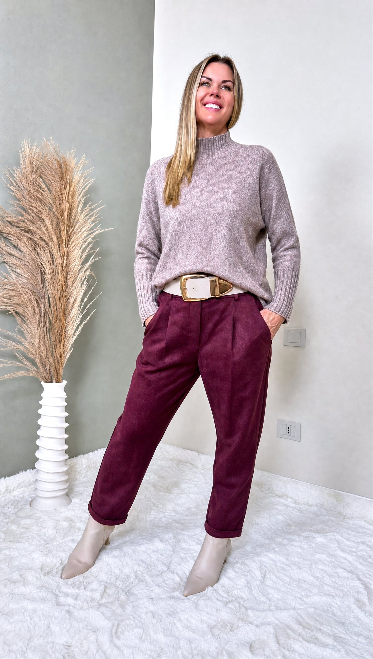 Strickpullover Mila *Taupe*
