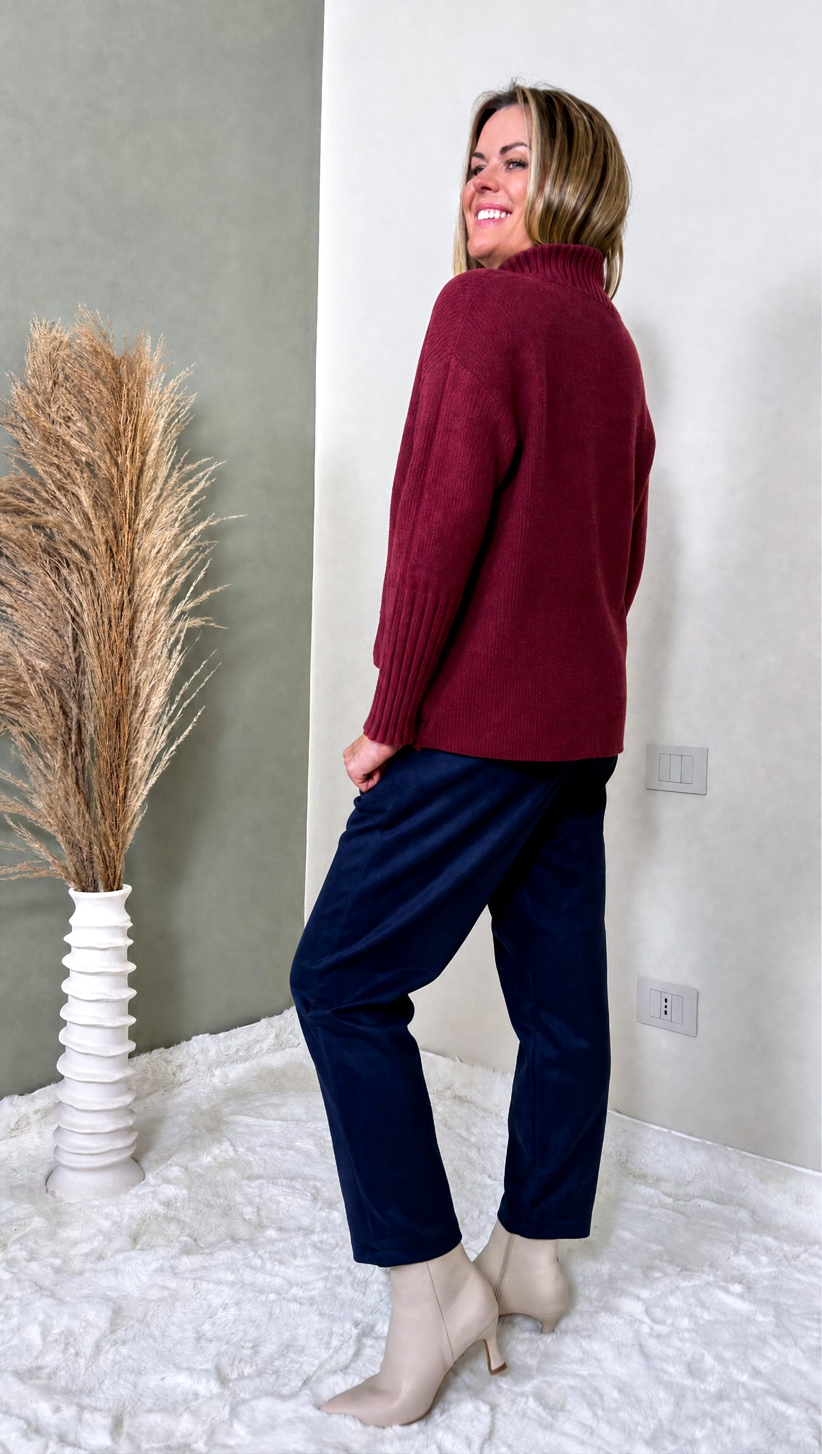 Strickpullover Mila *Bordeaux*