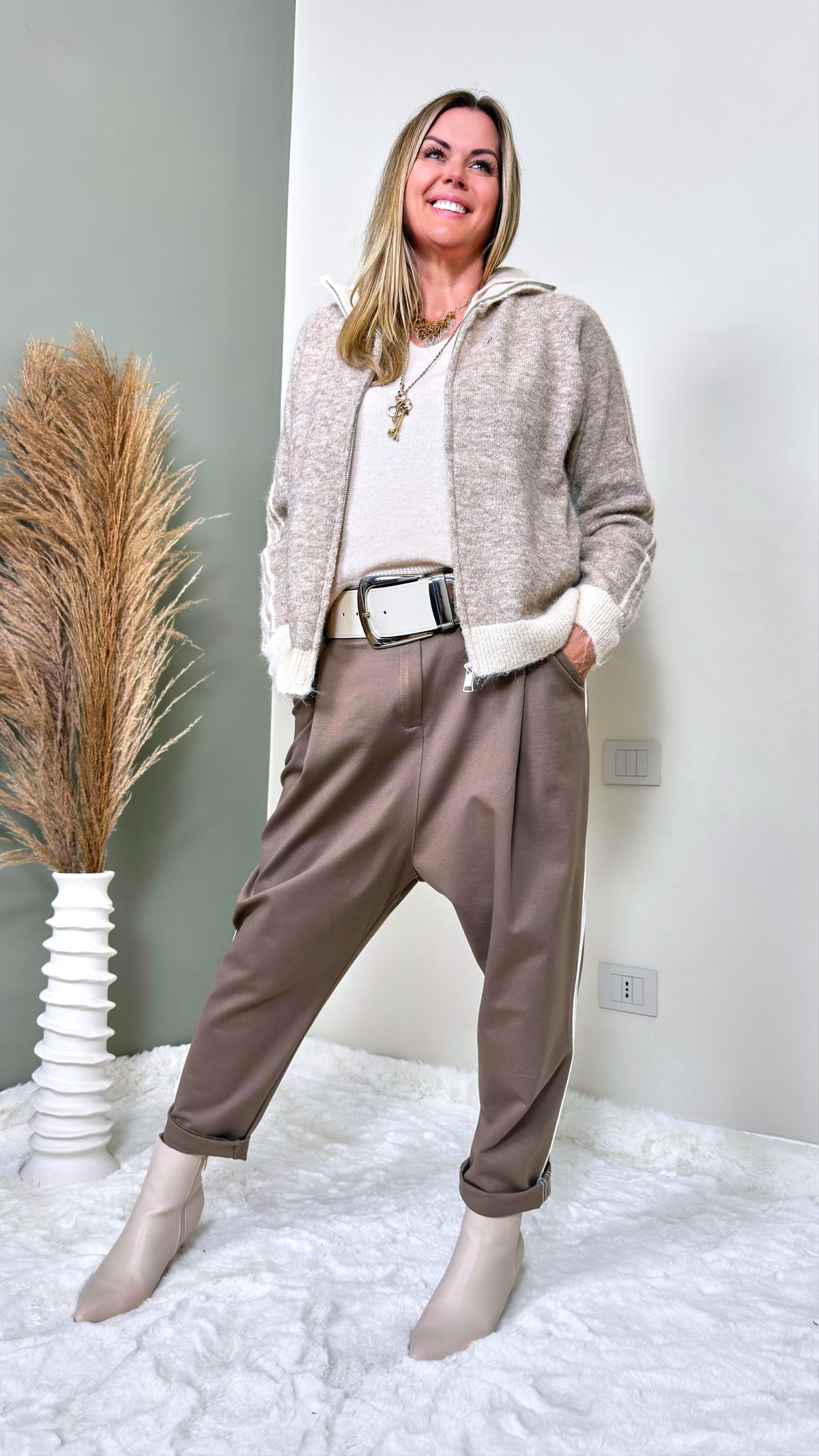 Strickjacke Timber *Beige*