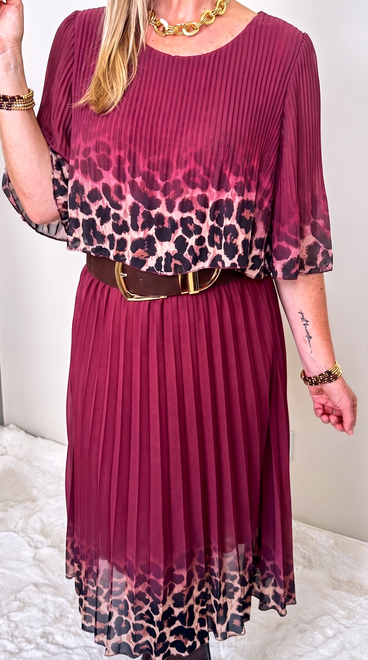 Langes Kleid Harvest Moon *Bordeaux*