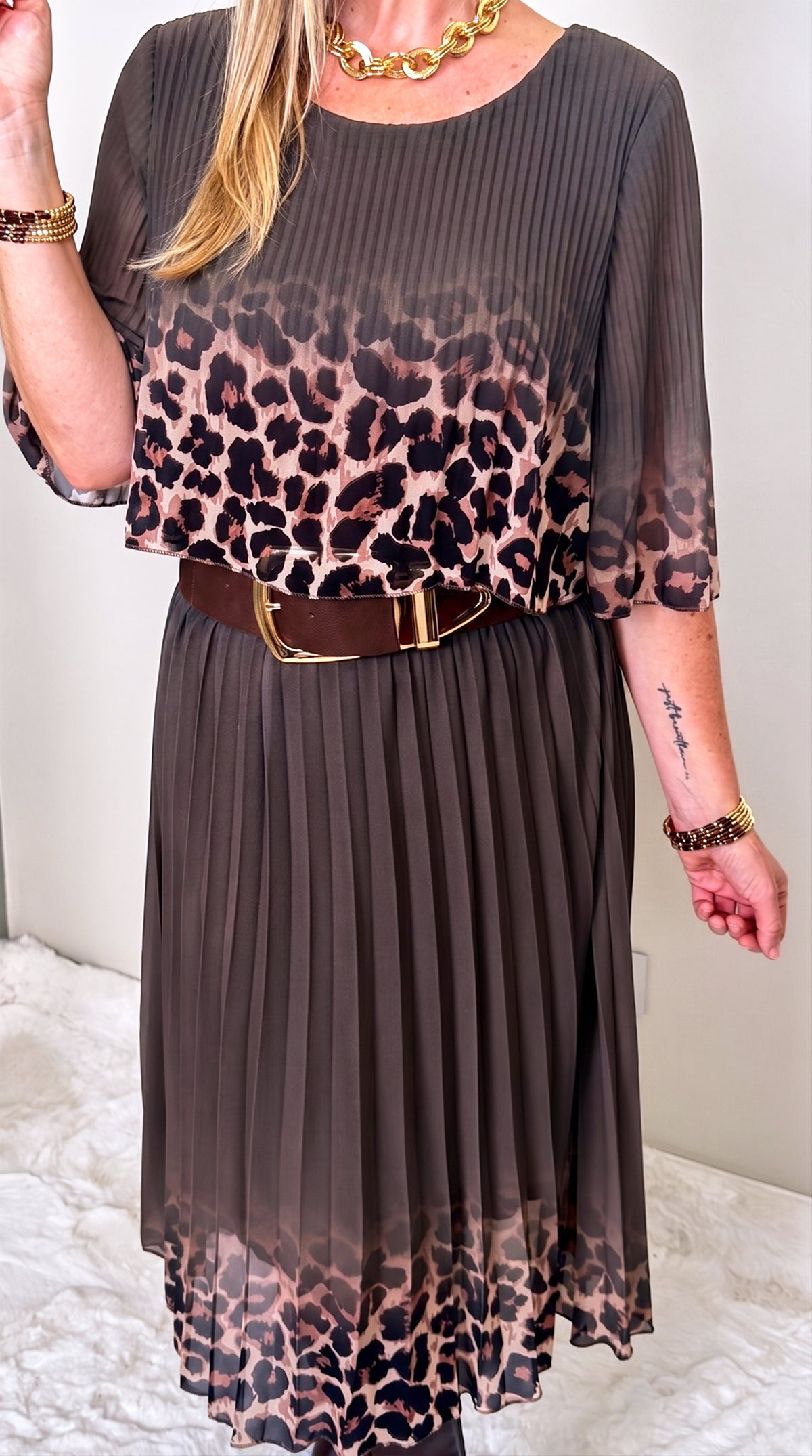 Langes Kleid Harvest Moon *Schoko*