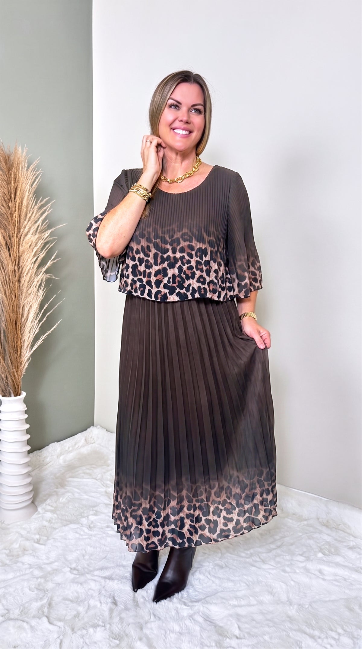 Langes Kleid Harvest Moon *Schoko*