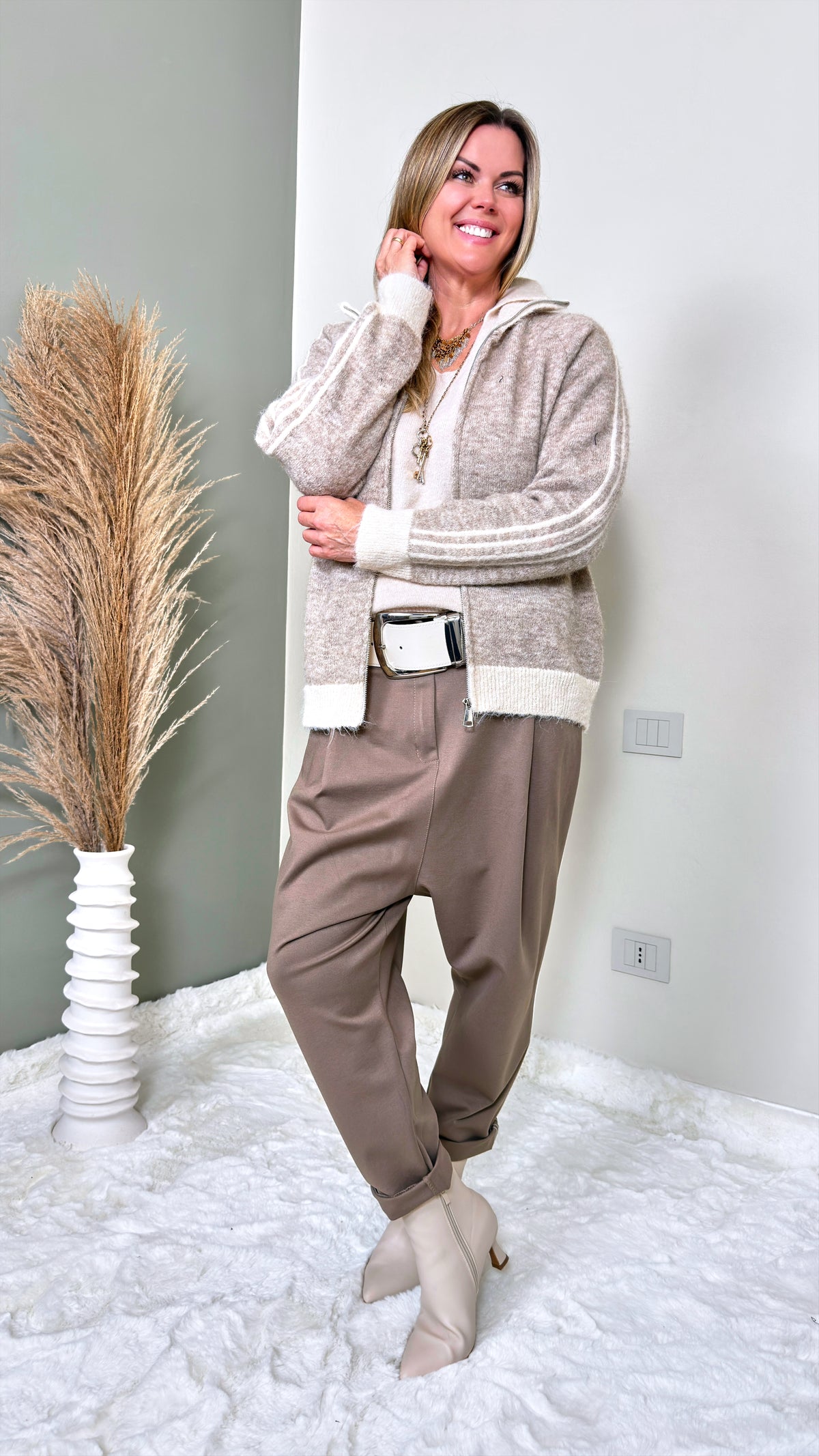 Strickjacke Timber *Beige*