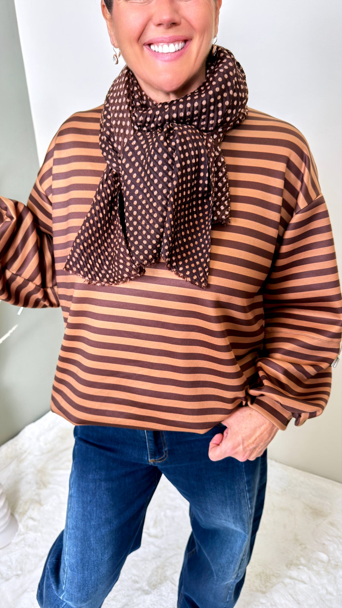 Sweatshirt Solaya *Camel/Schoko*