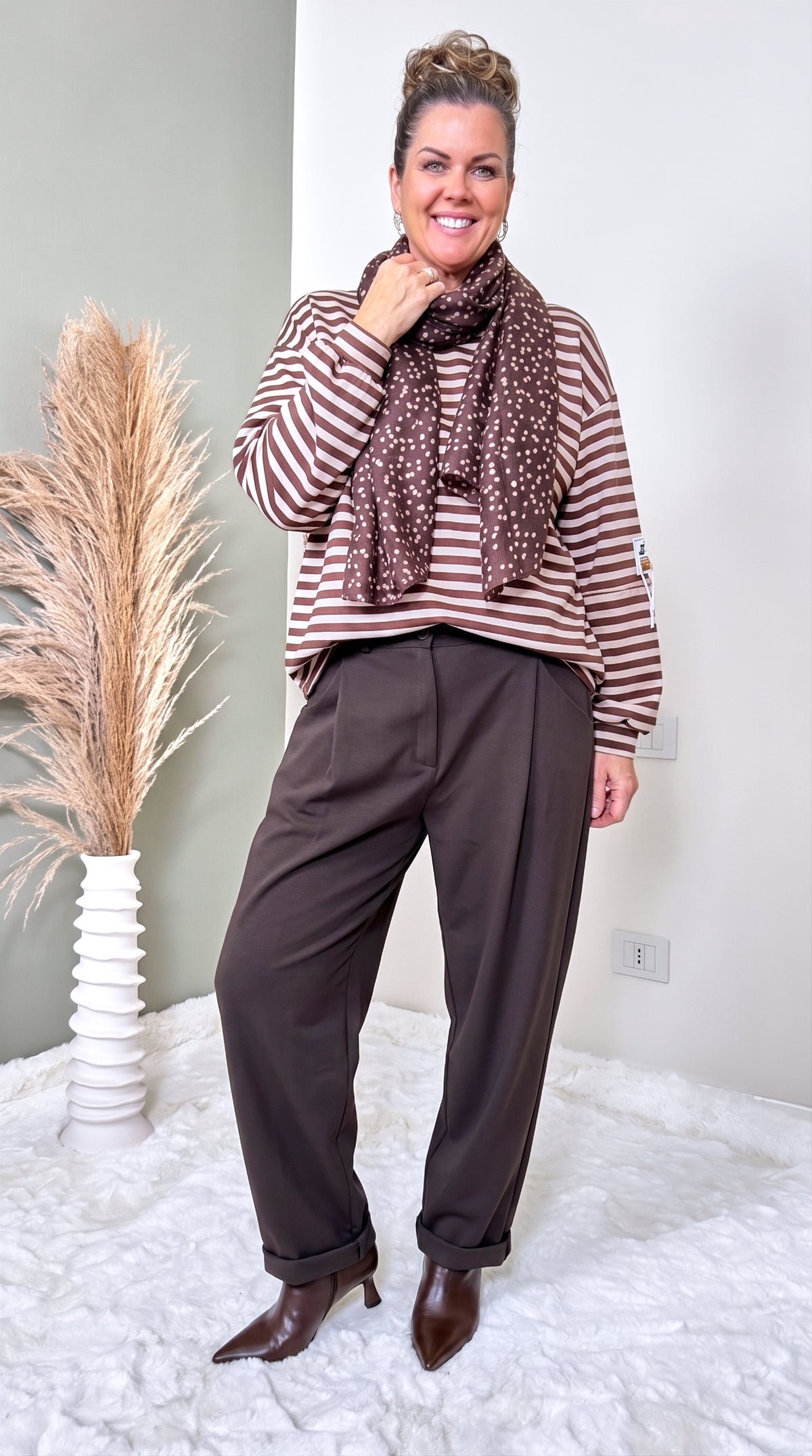 Sweatshirt Solaya *Creme/schoko*