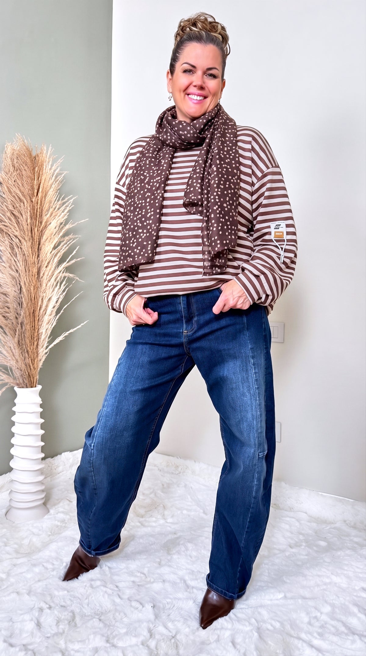 Sweatshirt Solaya *Creme/schoko*