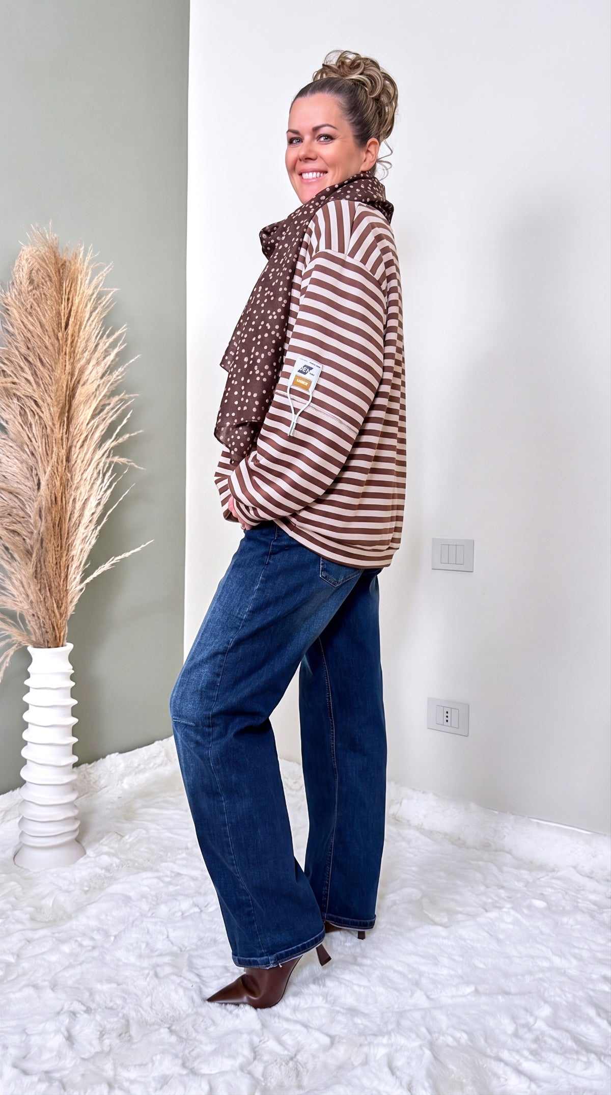 Sweatshirt Solaya *Creme/schoko*