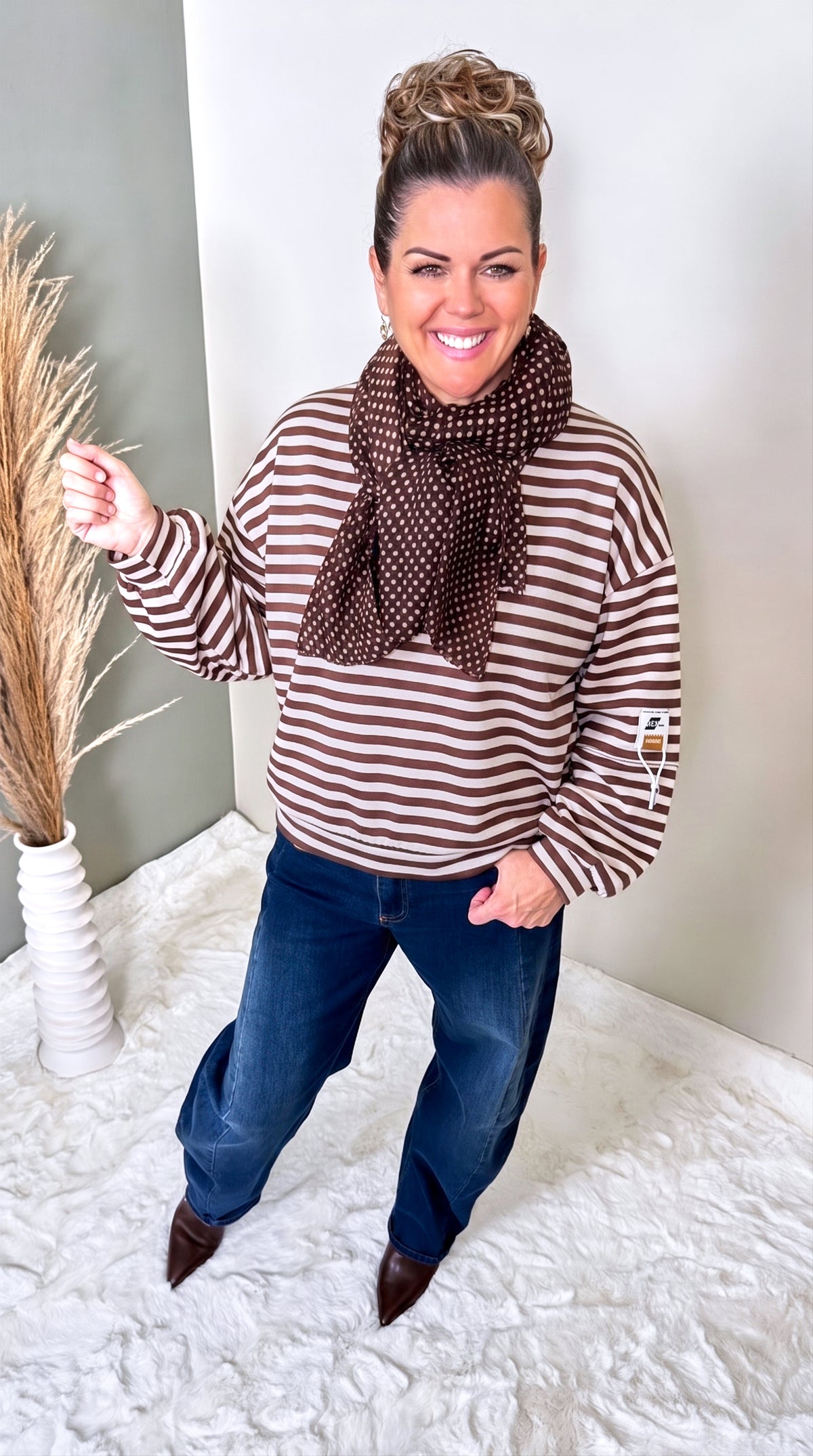 Sweatshirt Solaya *Creme/schoko*