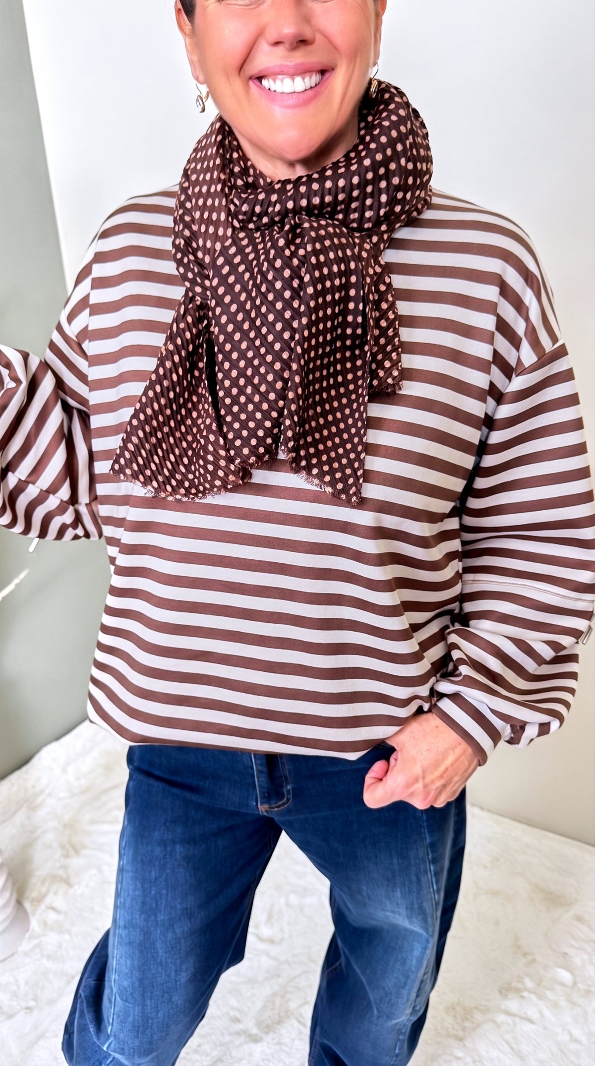 Sweatshirt Solaya *Creme/schoko*