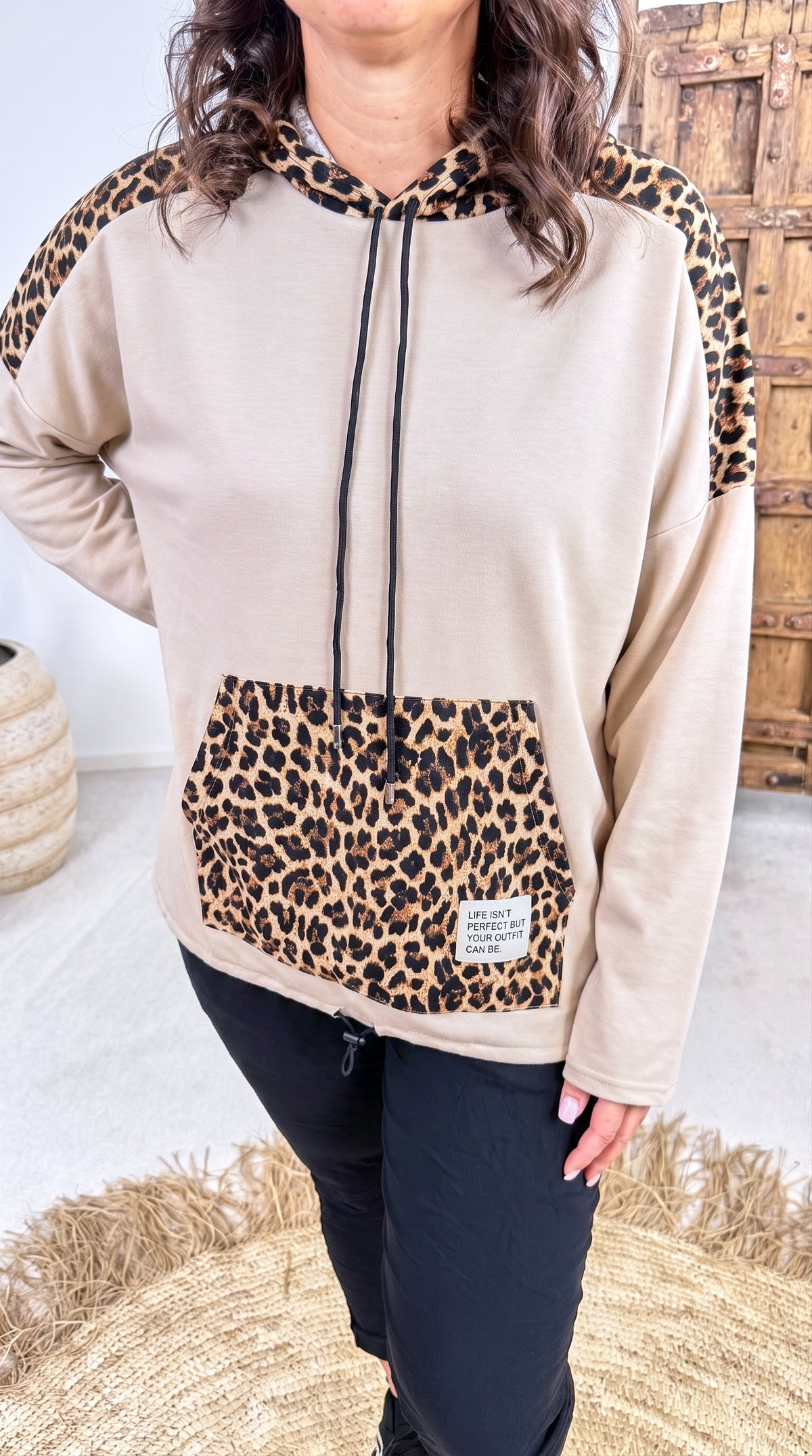 Hoodie Leopard Canyon *Camel*