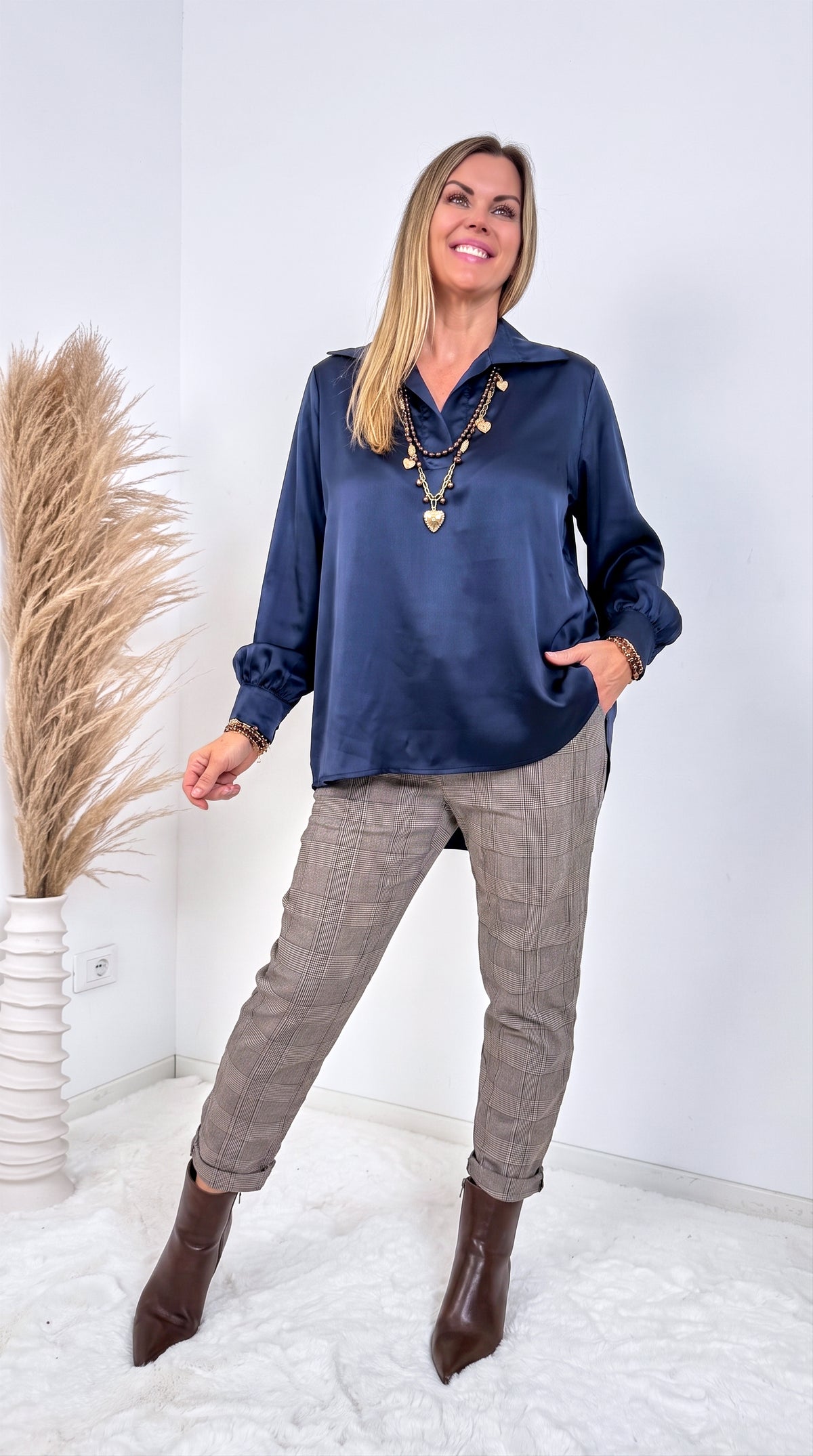 Bluse Willow Fields *Blau*