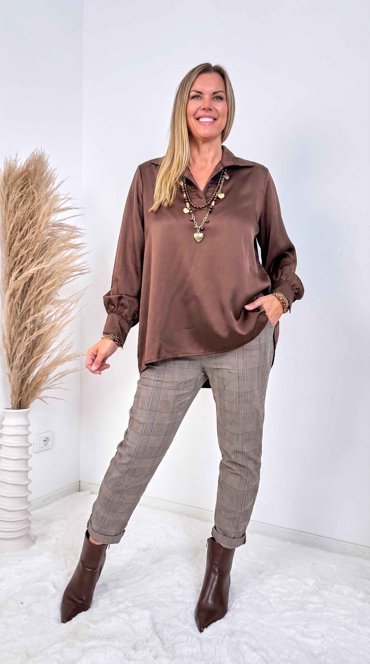 Bluse Willow Fields *Schoko*