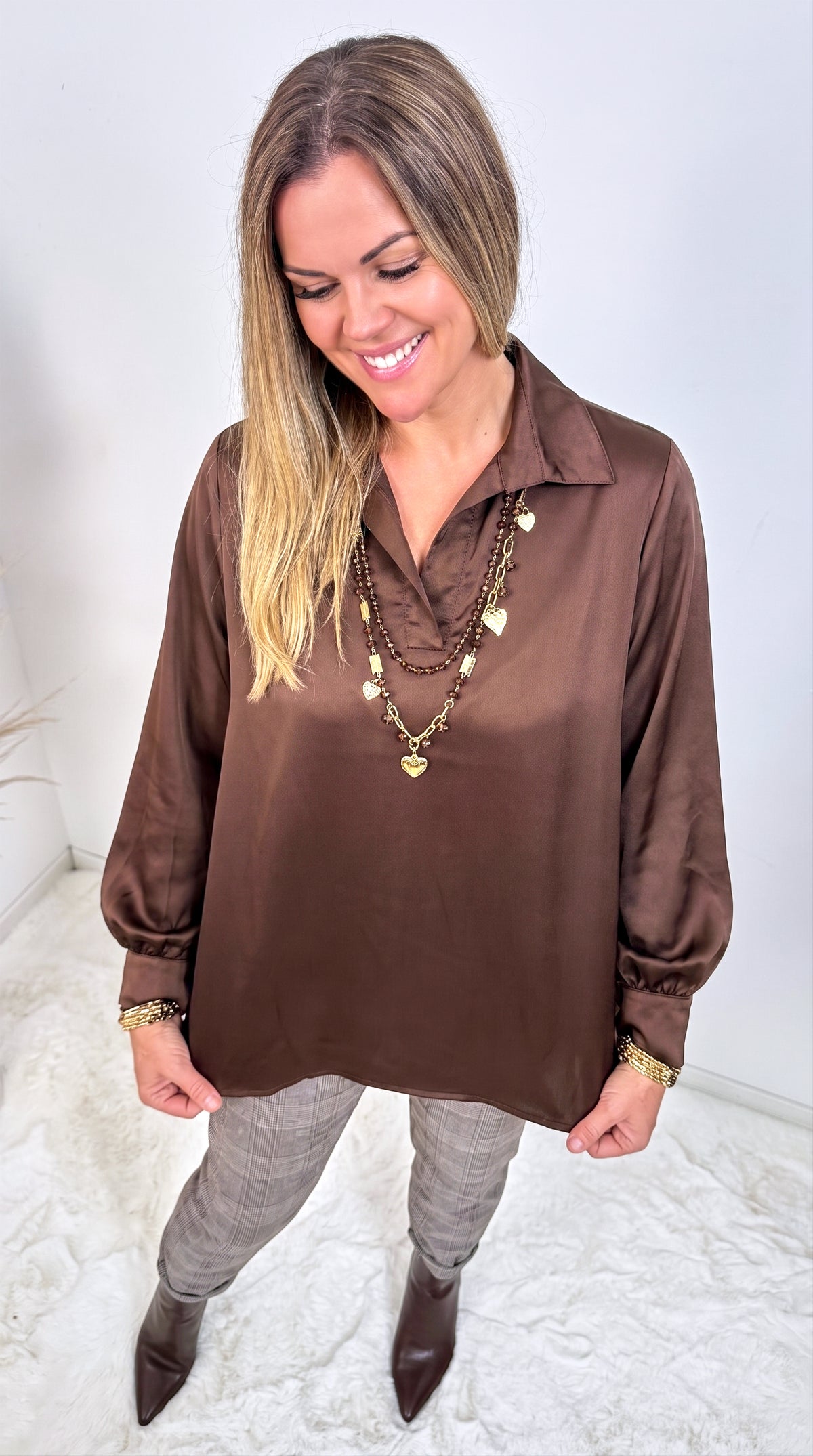 Bluse Willow Fields *Schoko*
