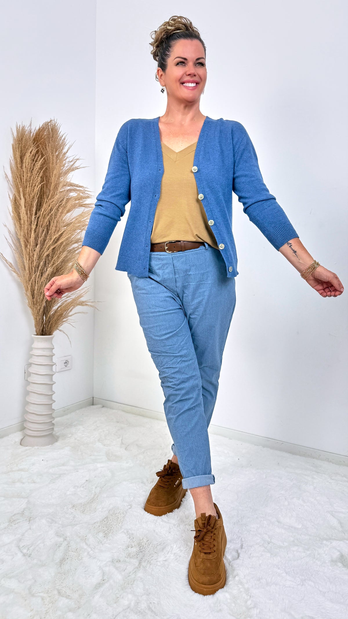 Strickjacke Vivenne *Jeansblau*
