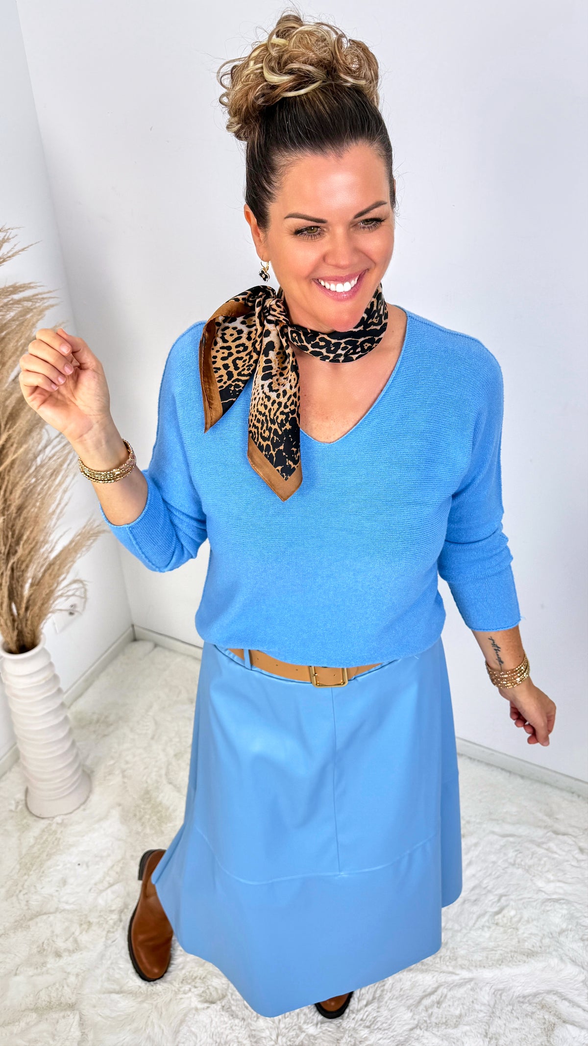 Strickpullover Cosy *Blau*