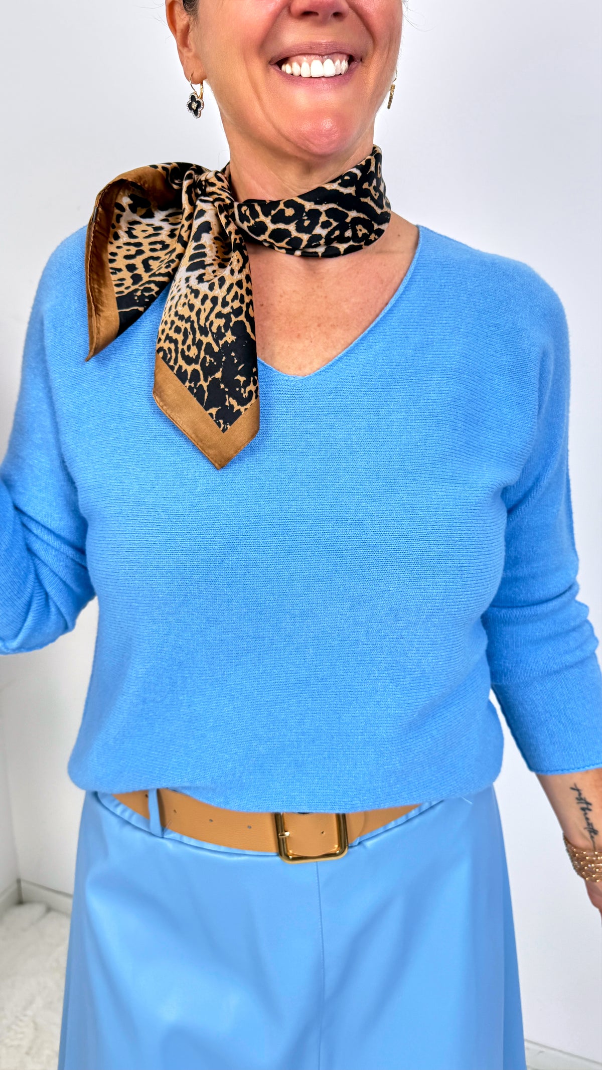 Strickpullover Cosy *Blau*