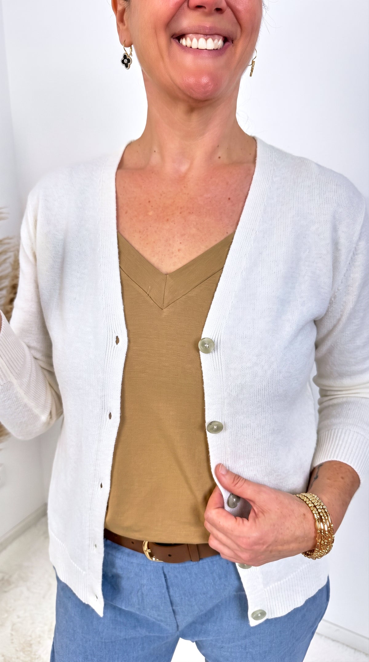 Strickjacke Vivenne *Wollweiß*