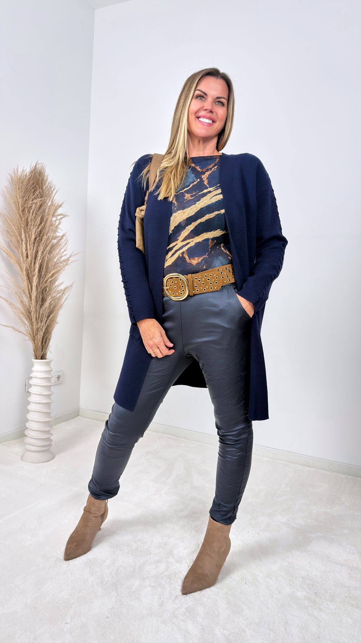 Strickjacke Nordic Fable *Dunkelblau*