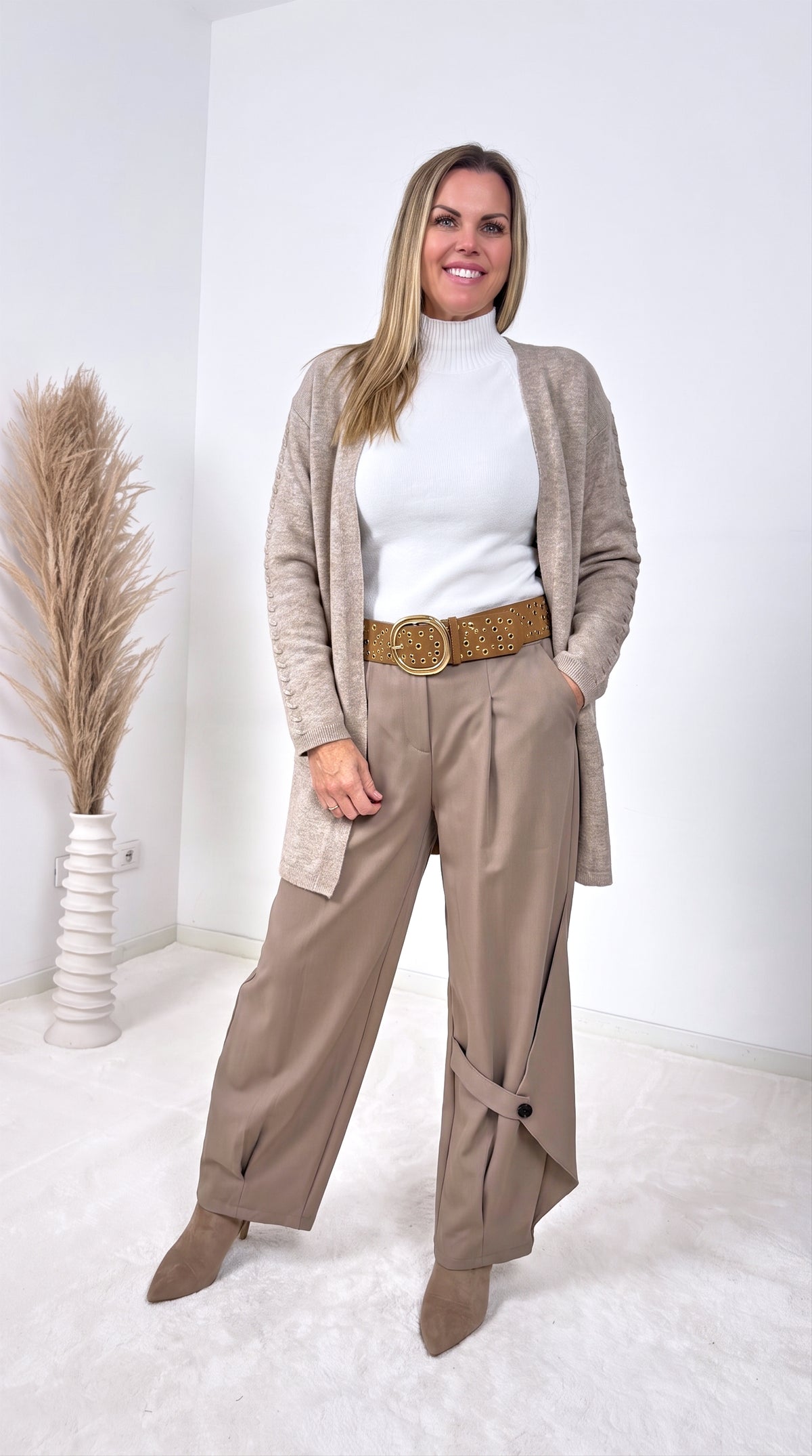 Strickjacke Nordic Fable *Taupe*