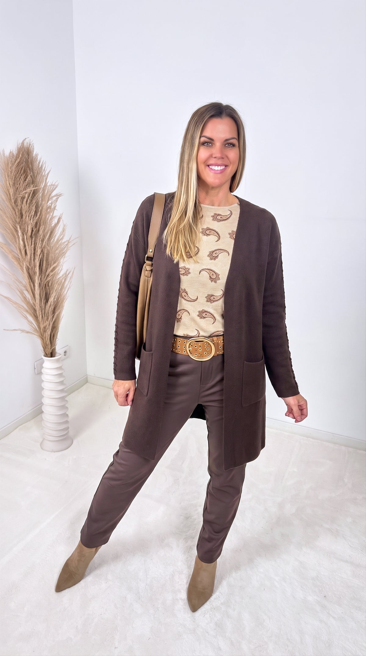 Strickjacke Nordic Fable *Schoko*