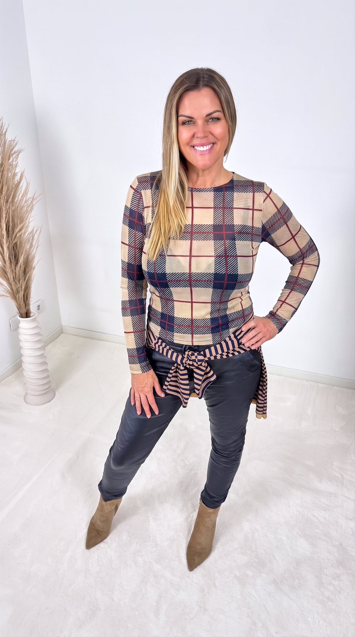 Dünnes Langarmshirt Tartan Grove