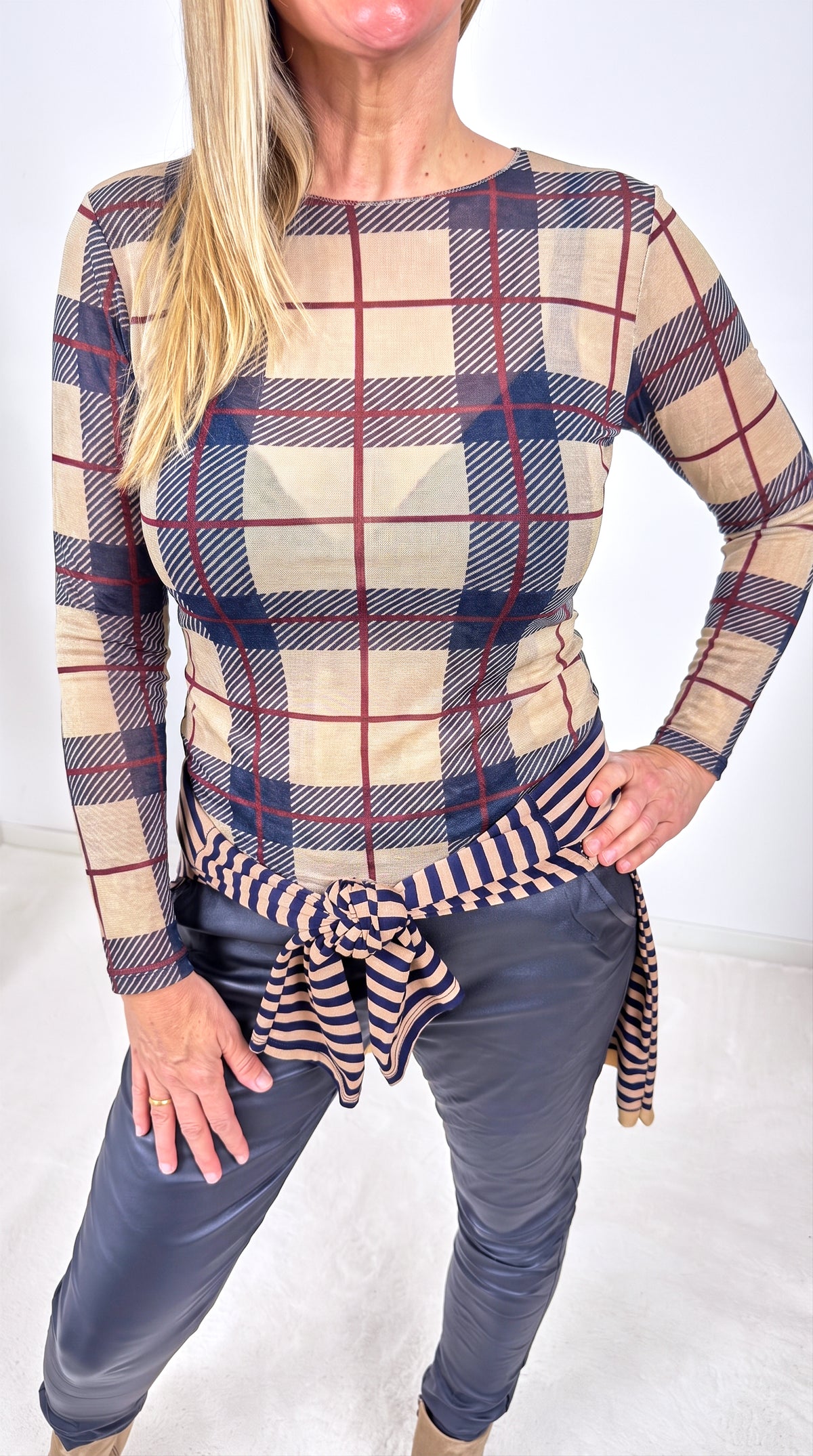 Dünnes Langarmshirt Tartan Grove
