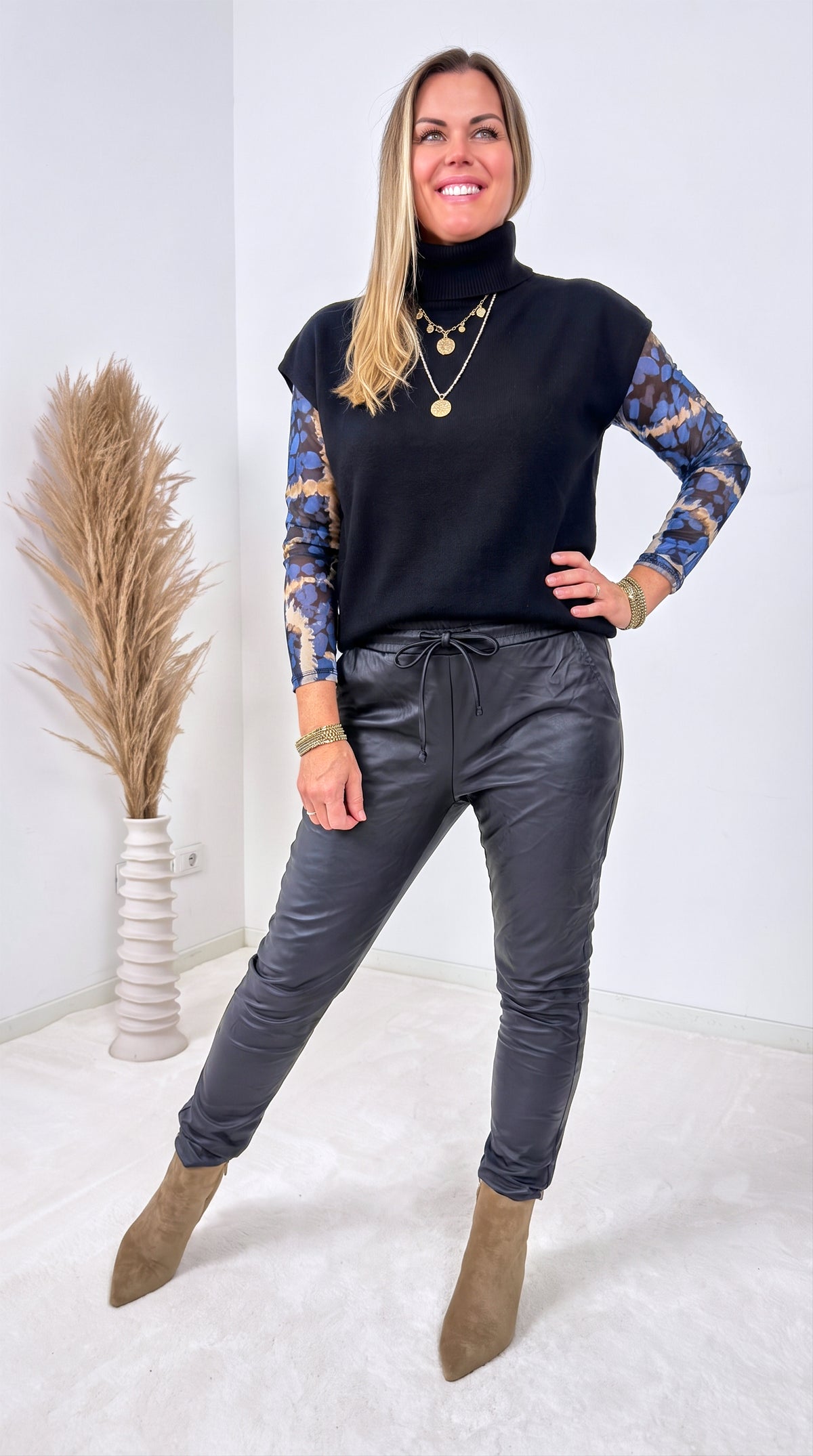 Rollkragenshirt Cortona *Schwarz*