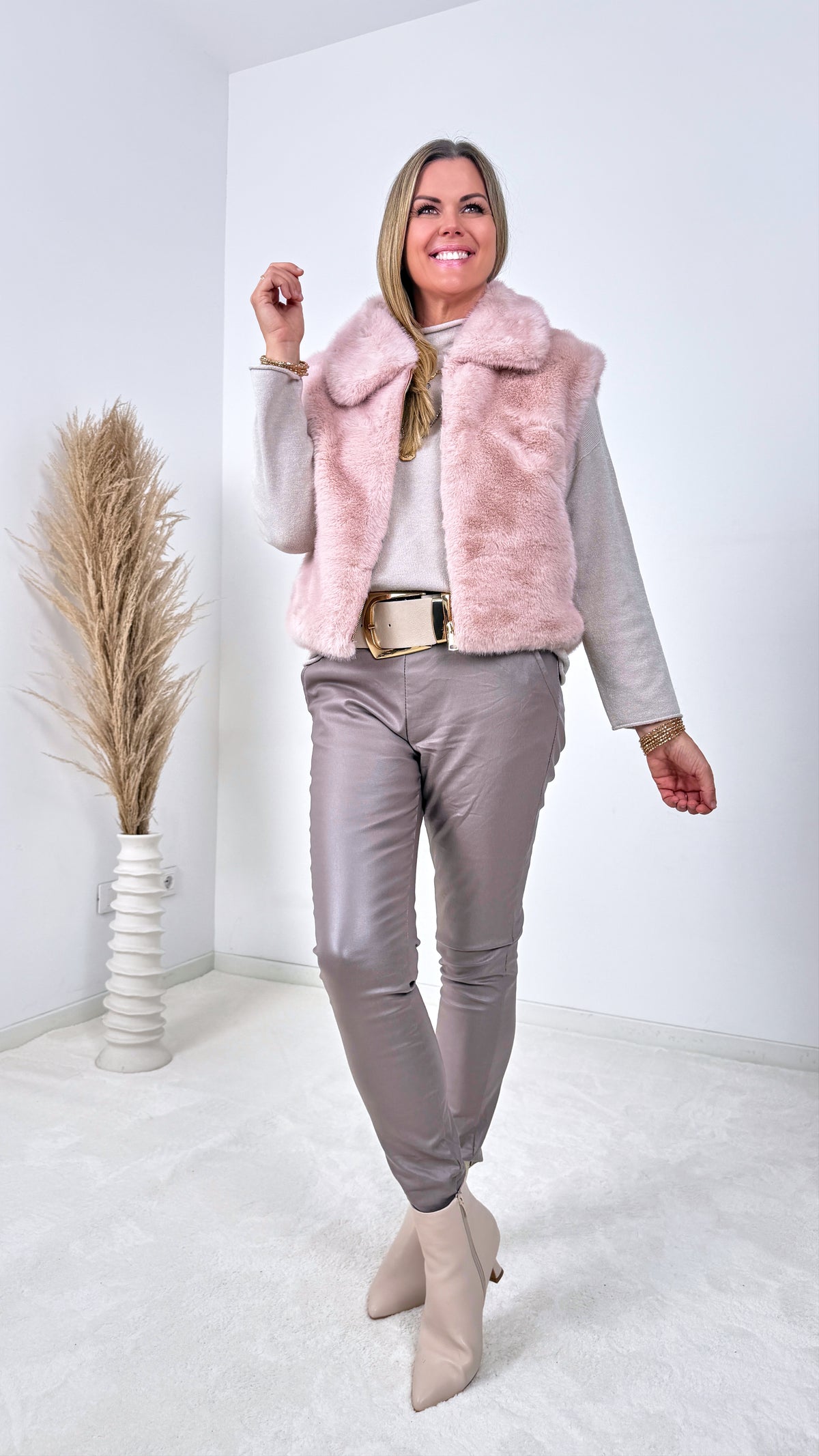 Weste Teddy Plush *Rosa*