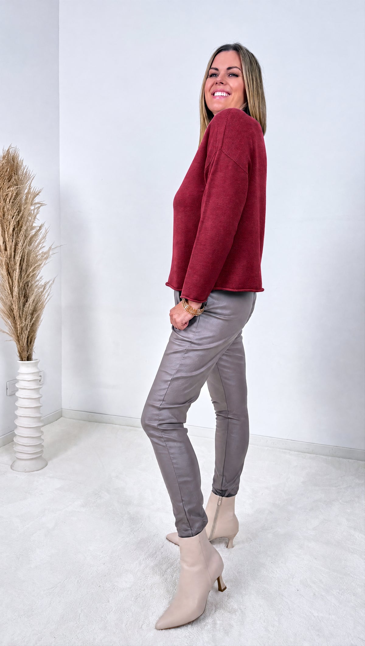 Strickpullover Wisteria *Bordeaux*