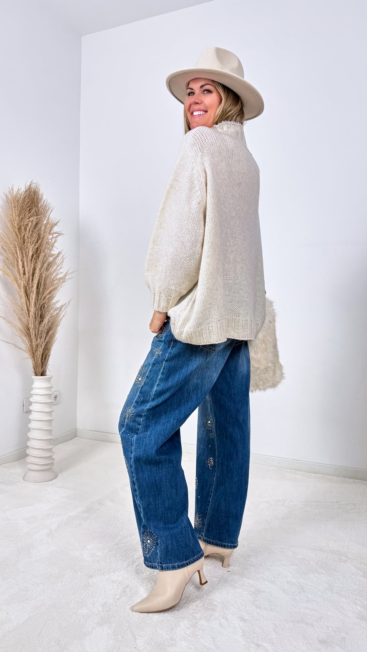 Strickpullover Autumn Ridge *Creme*