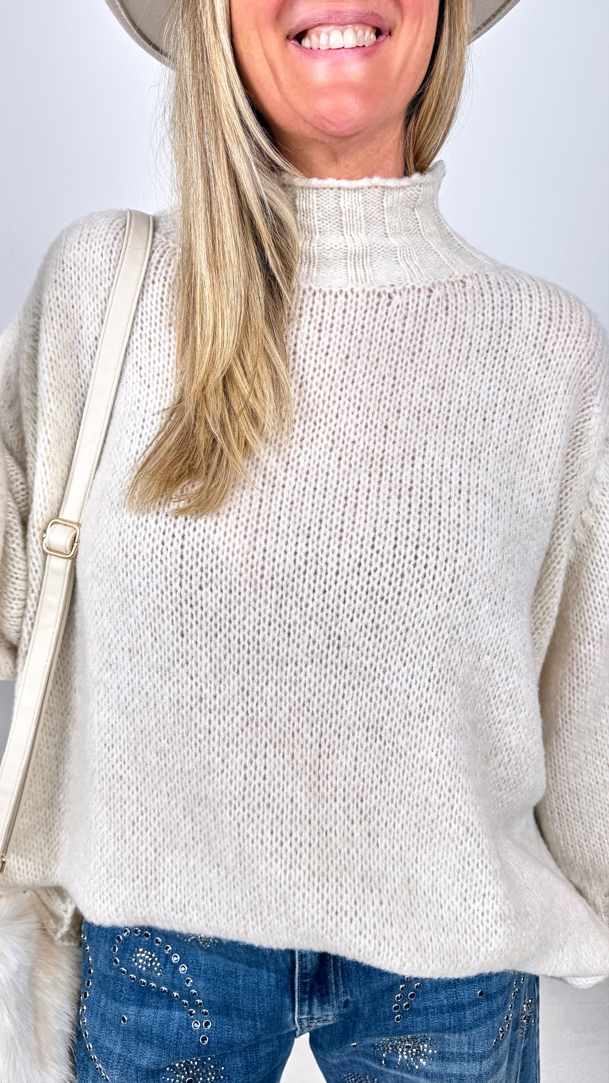 Strickpullover Autumn Ridge *Creme*