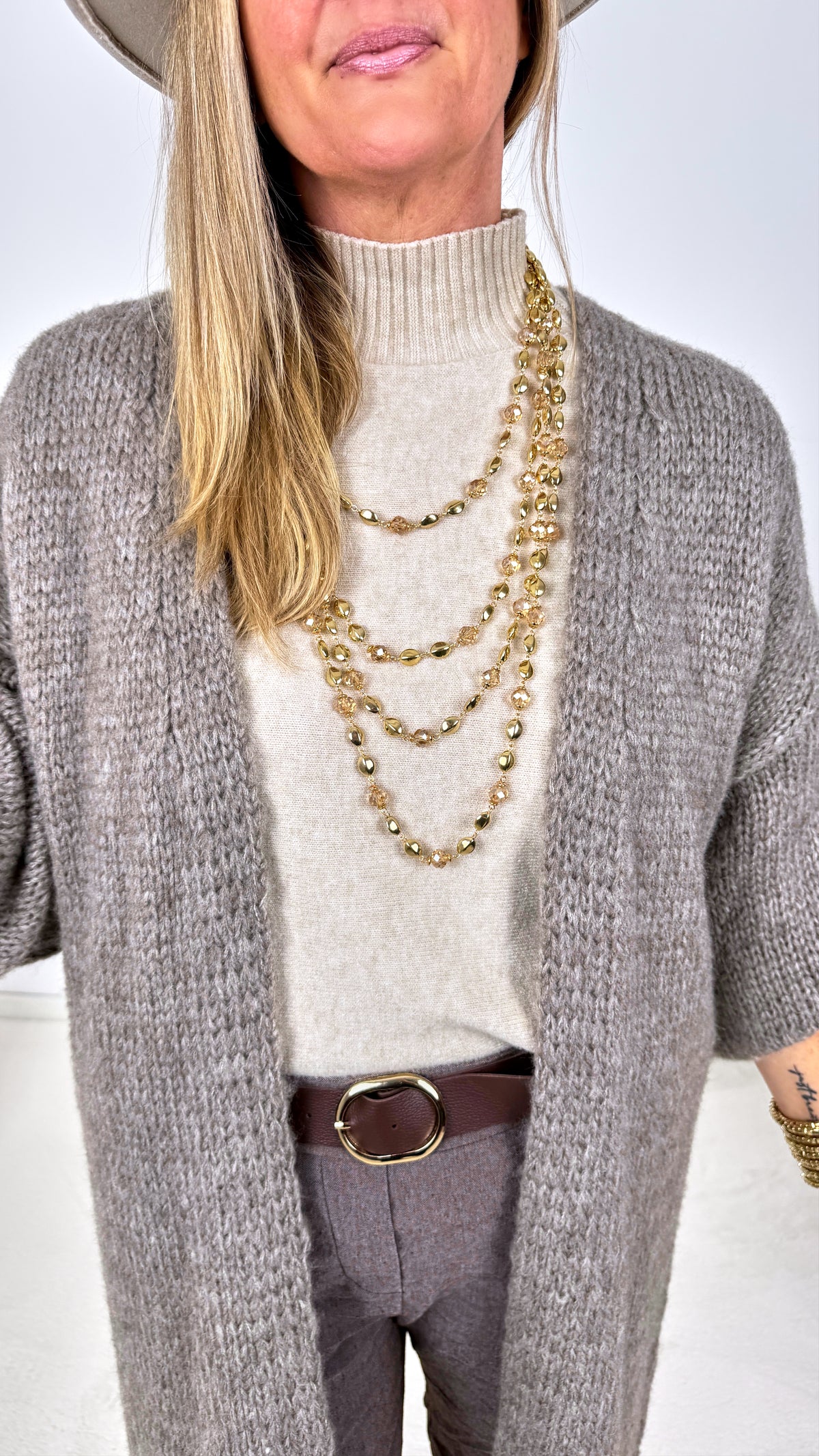 Strickjacke Smile *Grau*