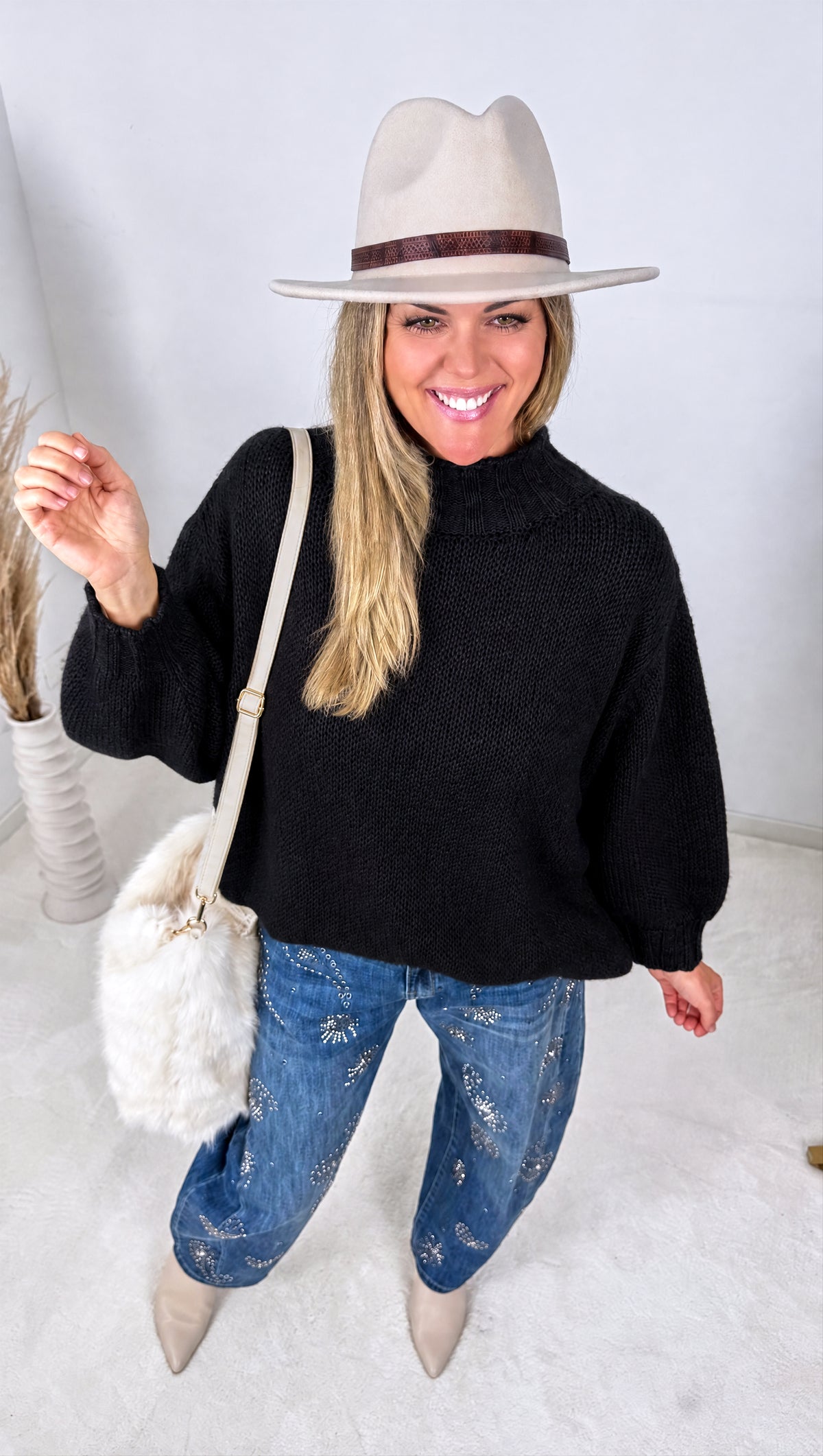 Strickpullover Autumn Ridge *Schwarz*