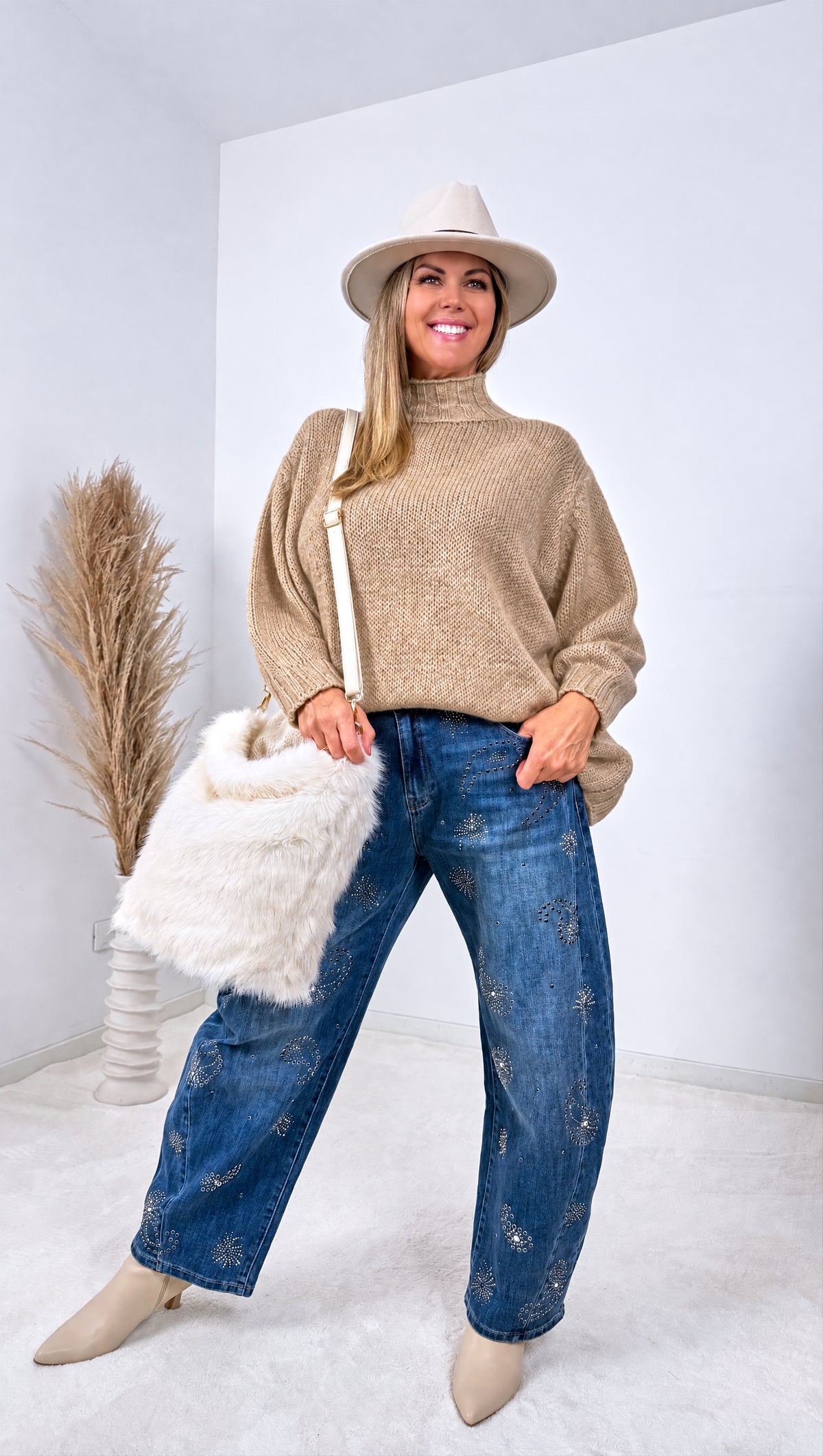 Strickpullover Autumn Ridge *Camel*