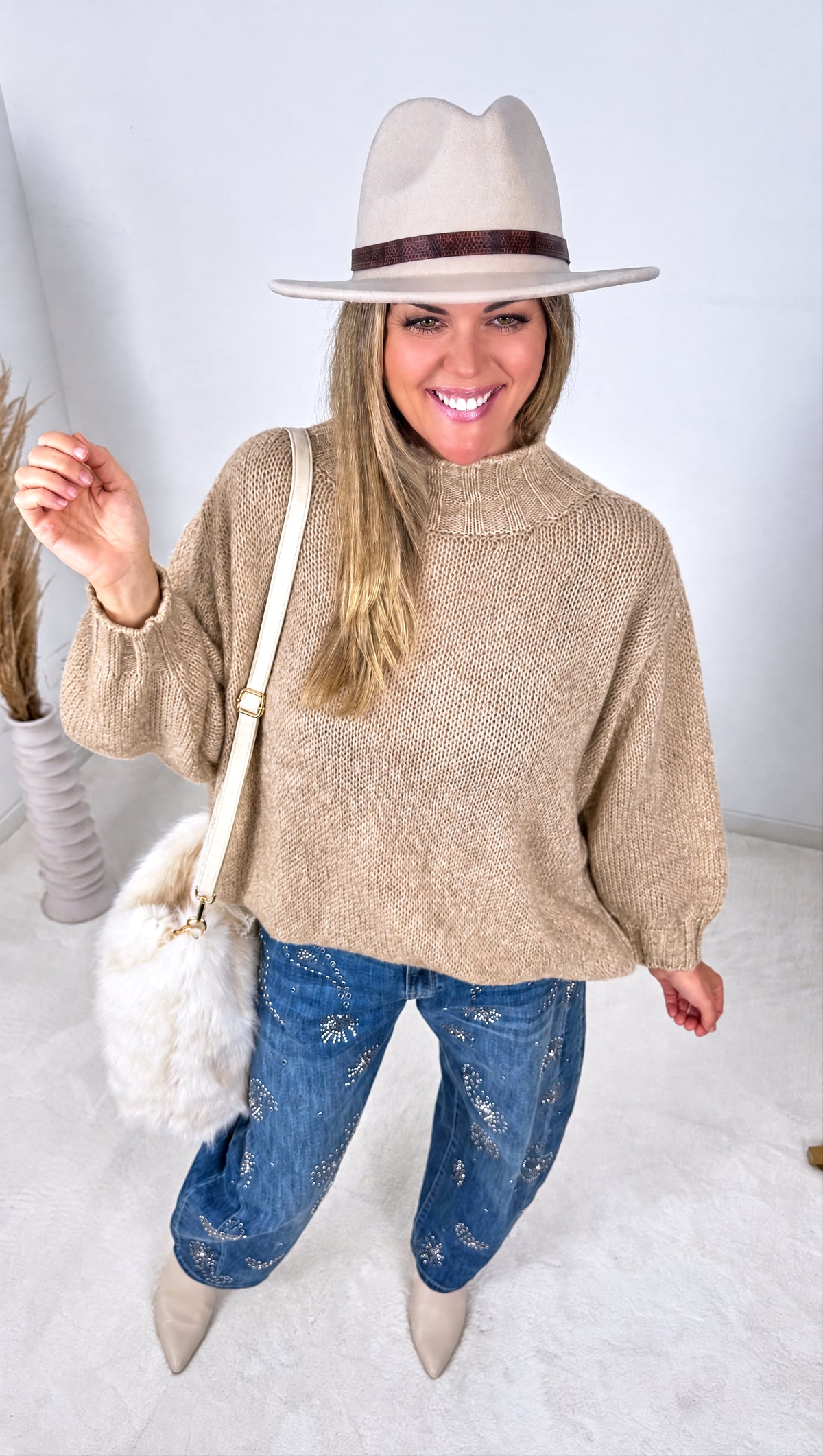 Strickpullover Autumn Ridge *Camel*