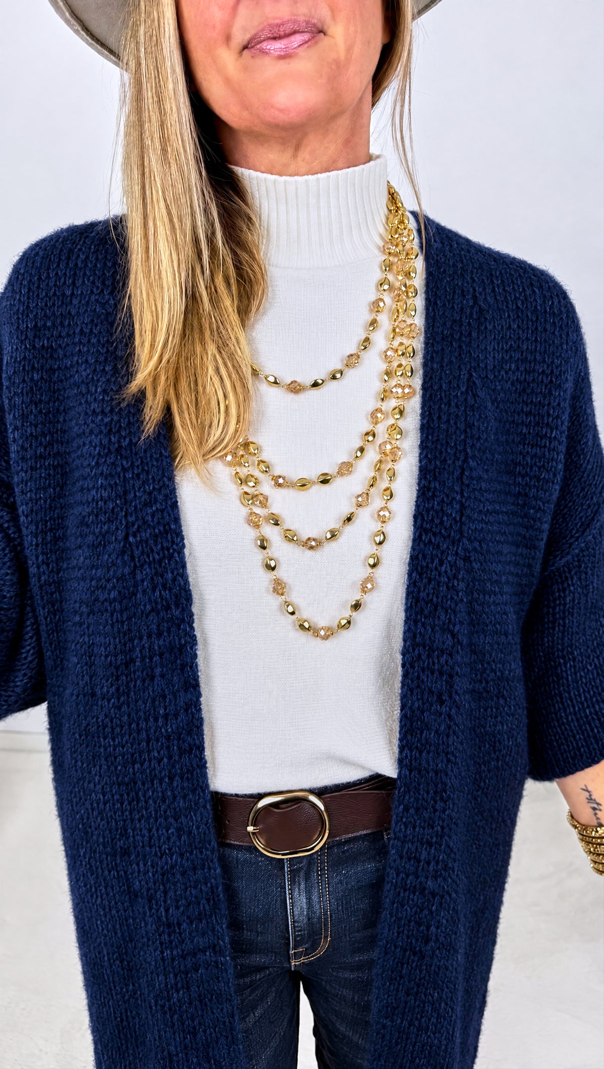 Strickjacke Smile *Dunkelblau*