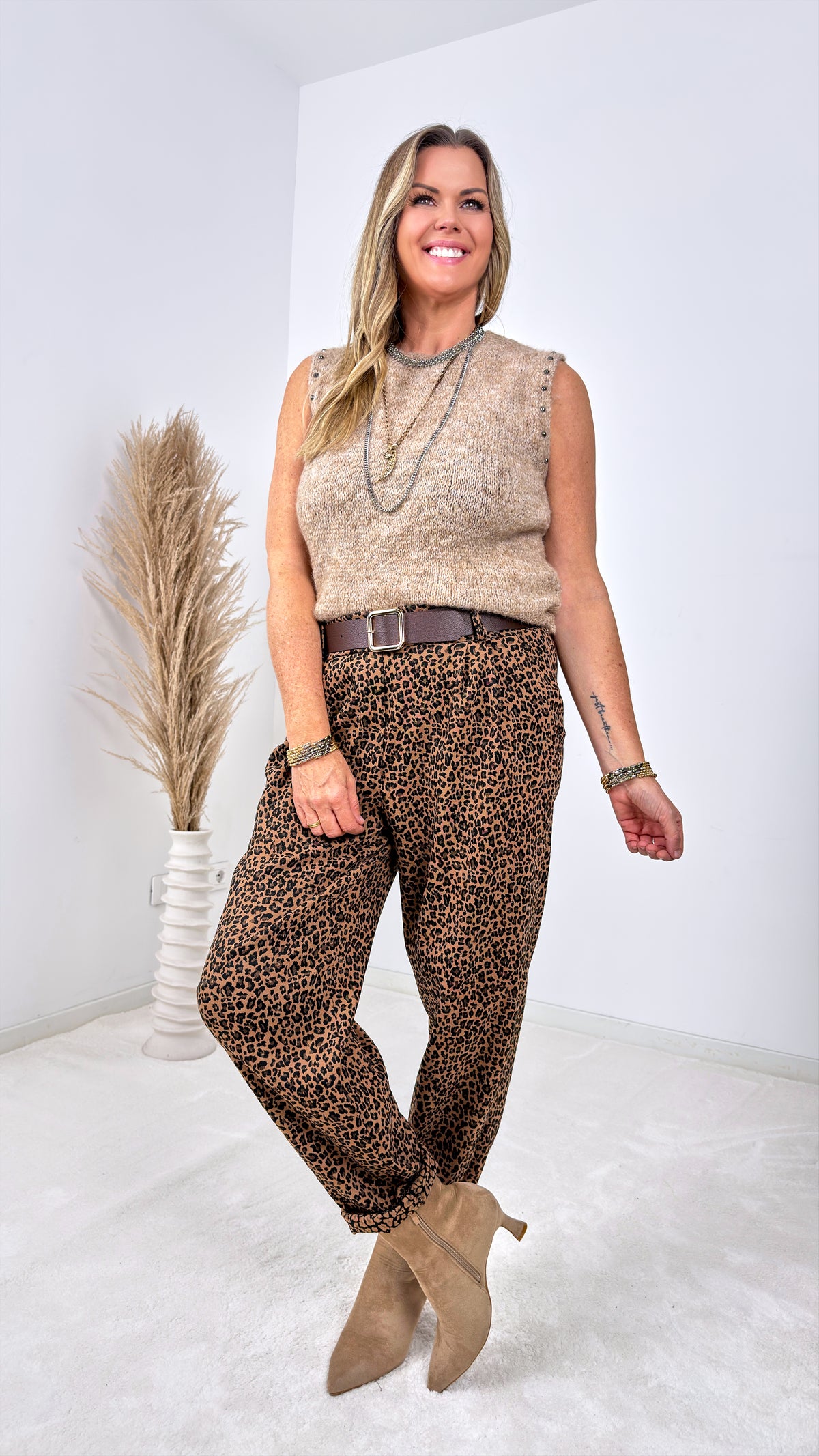 Strick-Top Willow *Taupe*