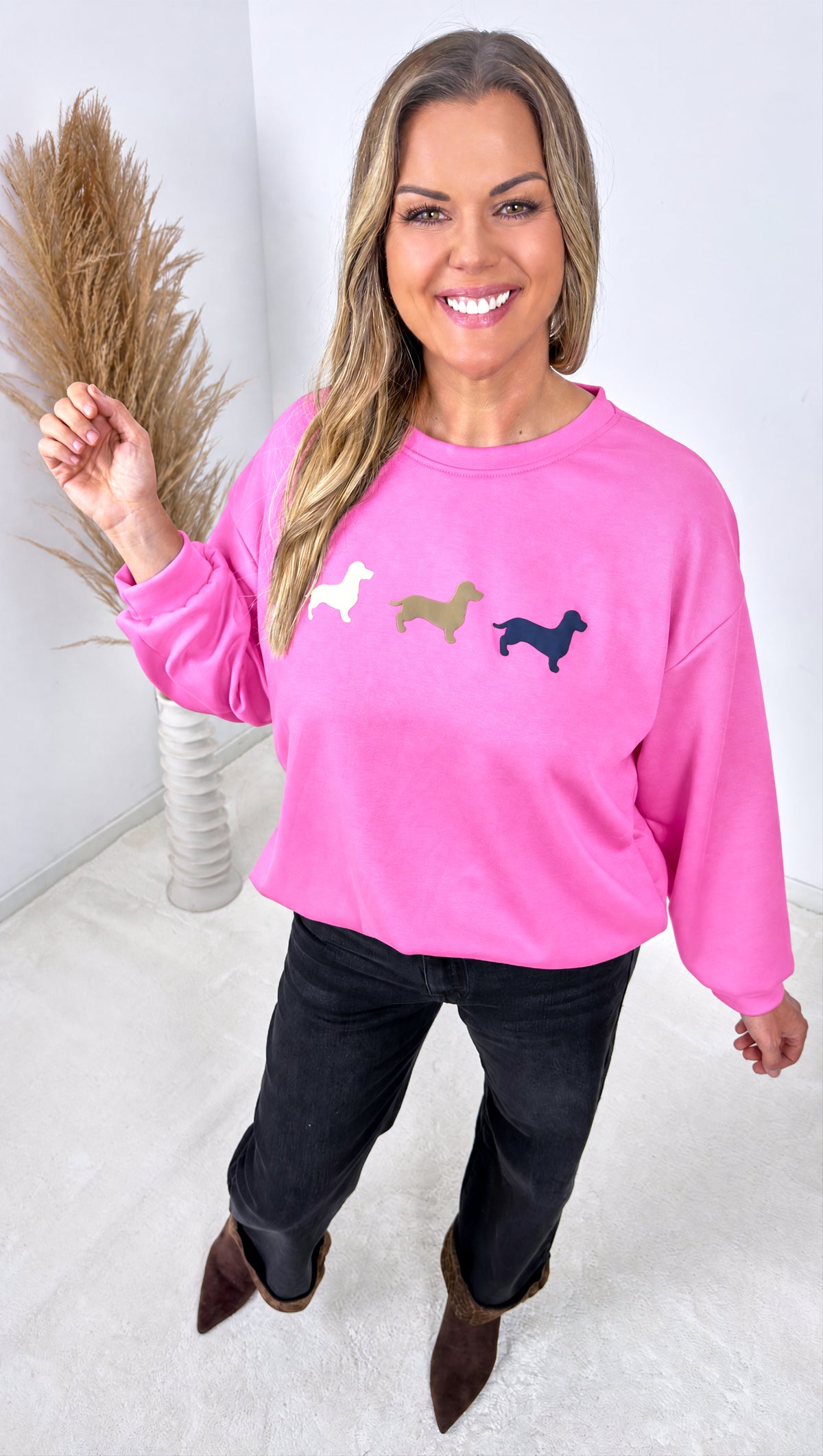 Sweatshirt Cozy Paws *Pink*
