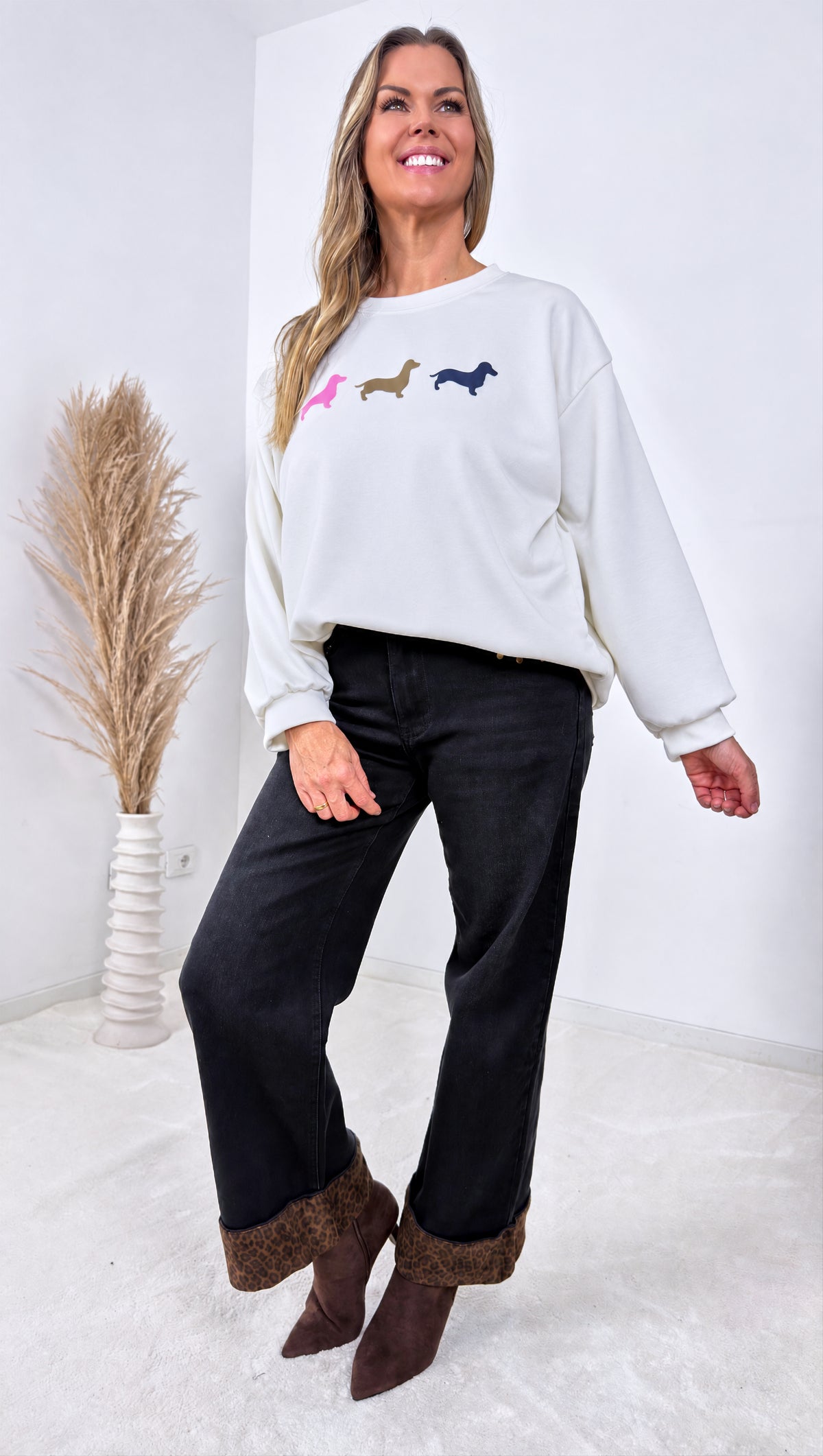 Sweatshirt Cozy Paws *Weiß*