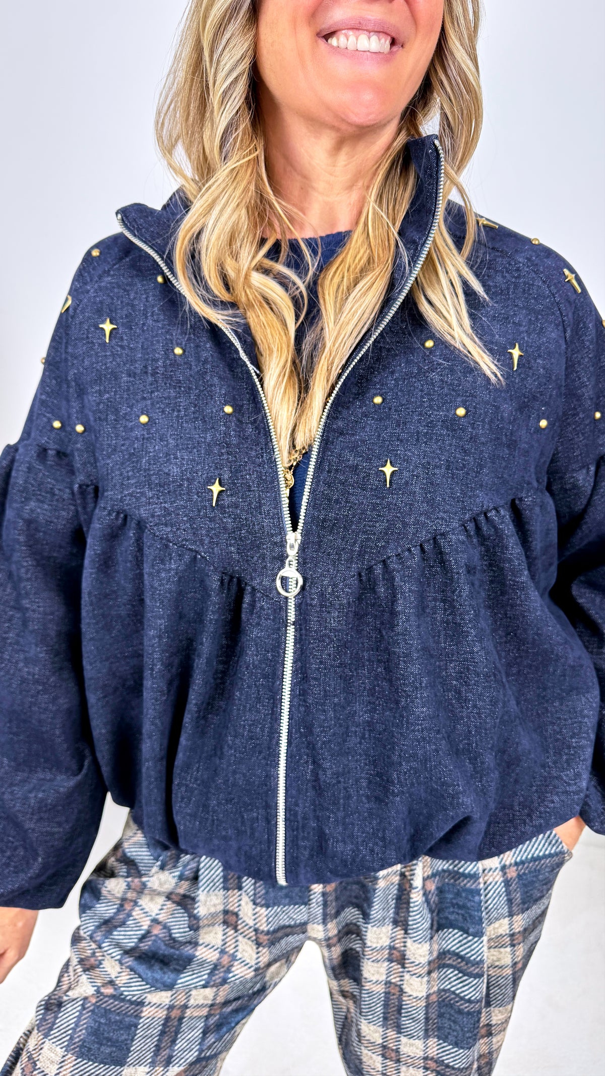 Ballonjacke Noemira *Dunkelblau*