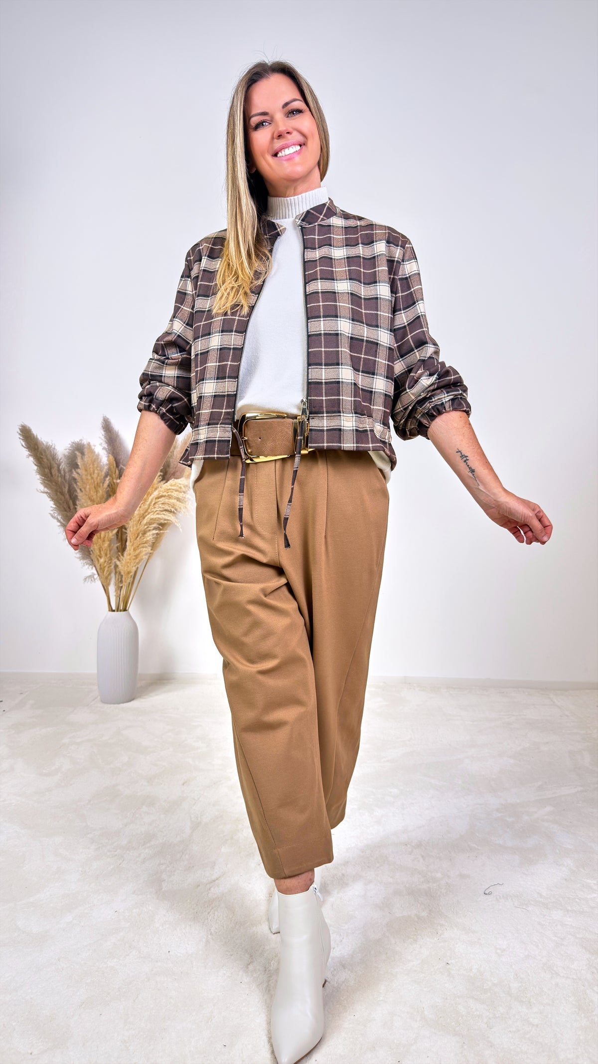Jacke Rowan Wood *Schoko/Beige*