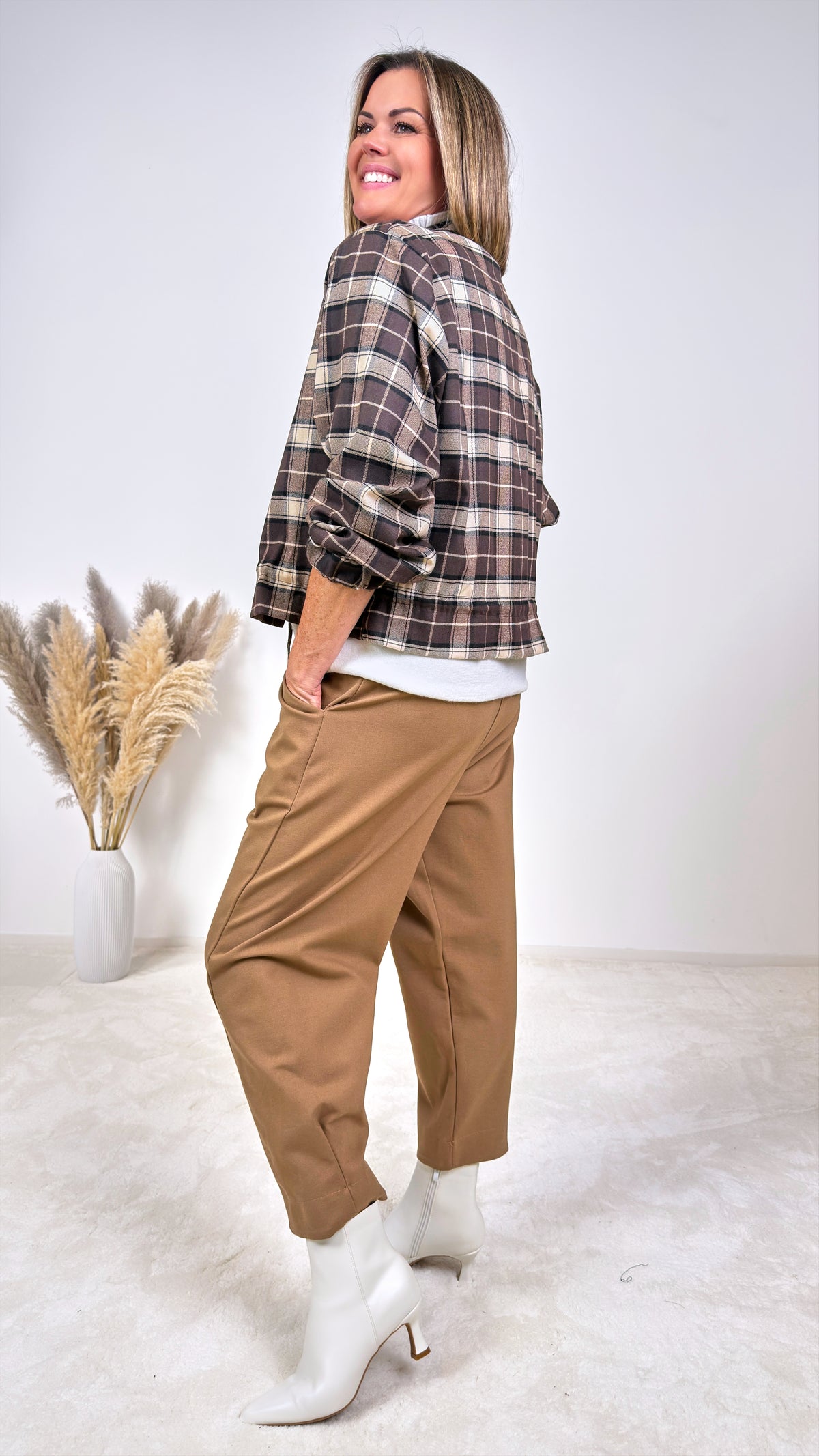 Jacke Rowan Wood *Schoko/Beige*