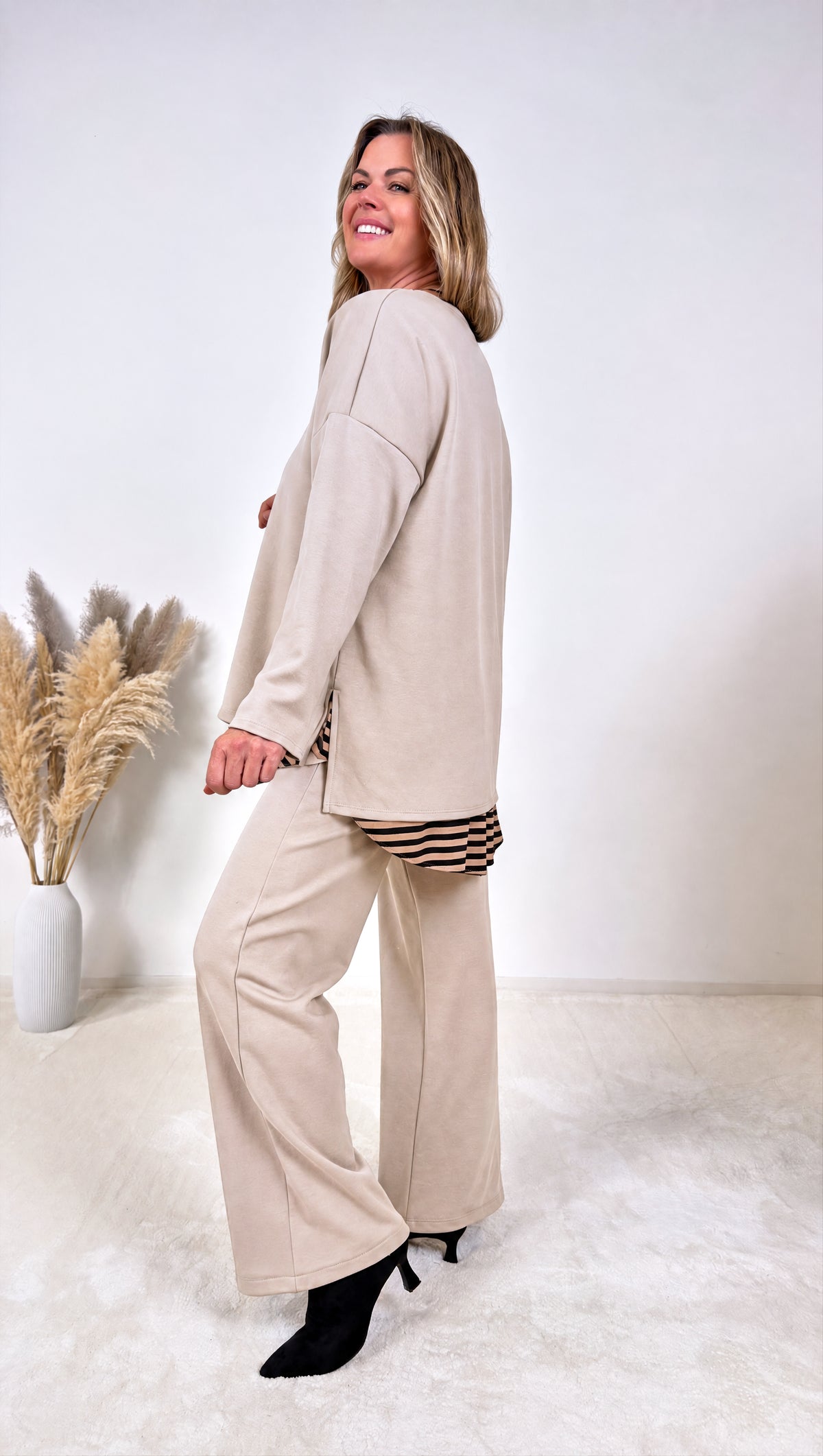 Hose Comfort Wide *Beige*