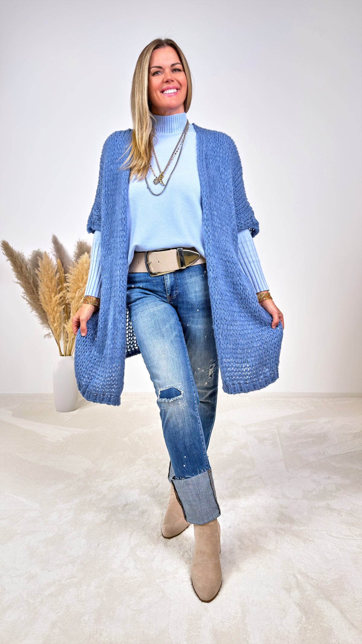 Strickpullover Mila *Hellblau* - Power of Princess